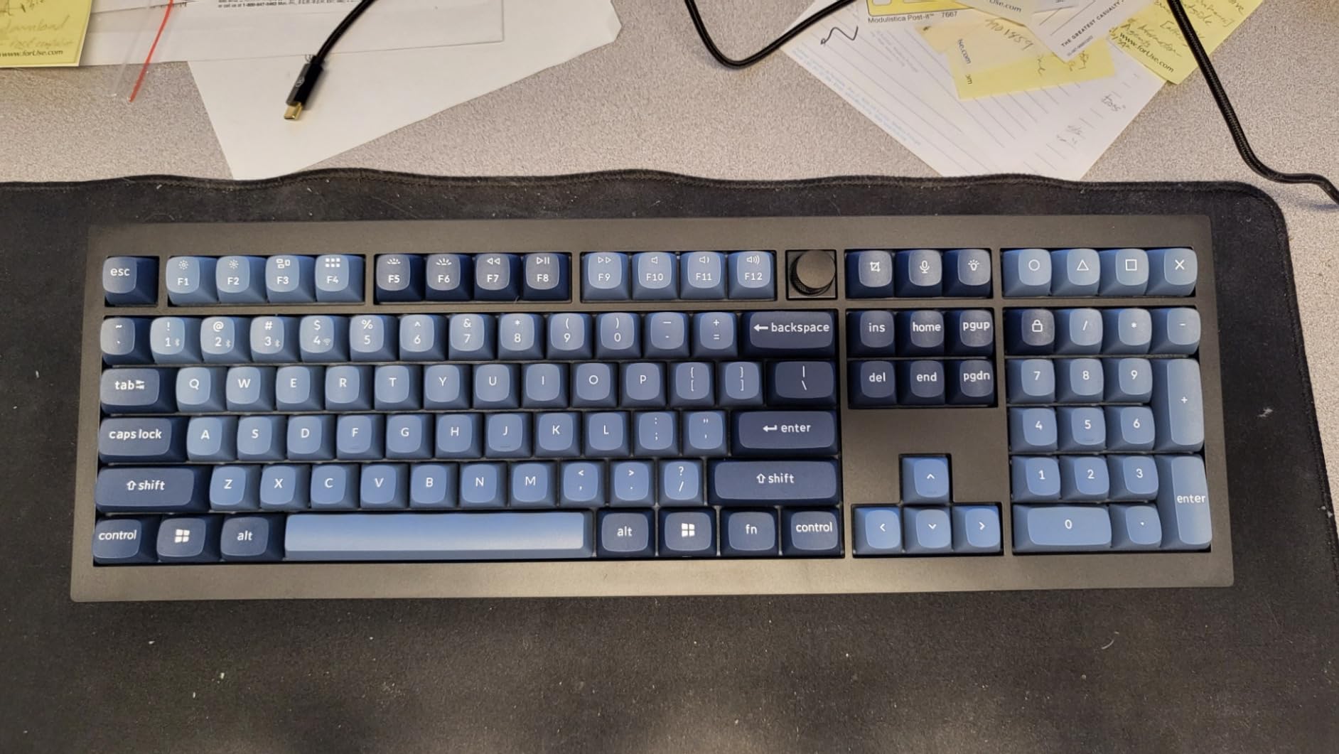 Keychron V6 Max Fullsize Custom Wireless Mechanical Keyboard, 2.4 GHz/Bluetooth/Wired 3-Mode RGB Backlight QMK/VIA Programmable Macro, Hot-Swap Gateron Jupiter Red Switch customer photo 1