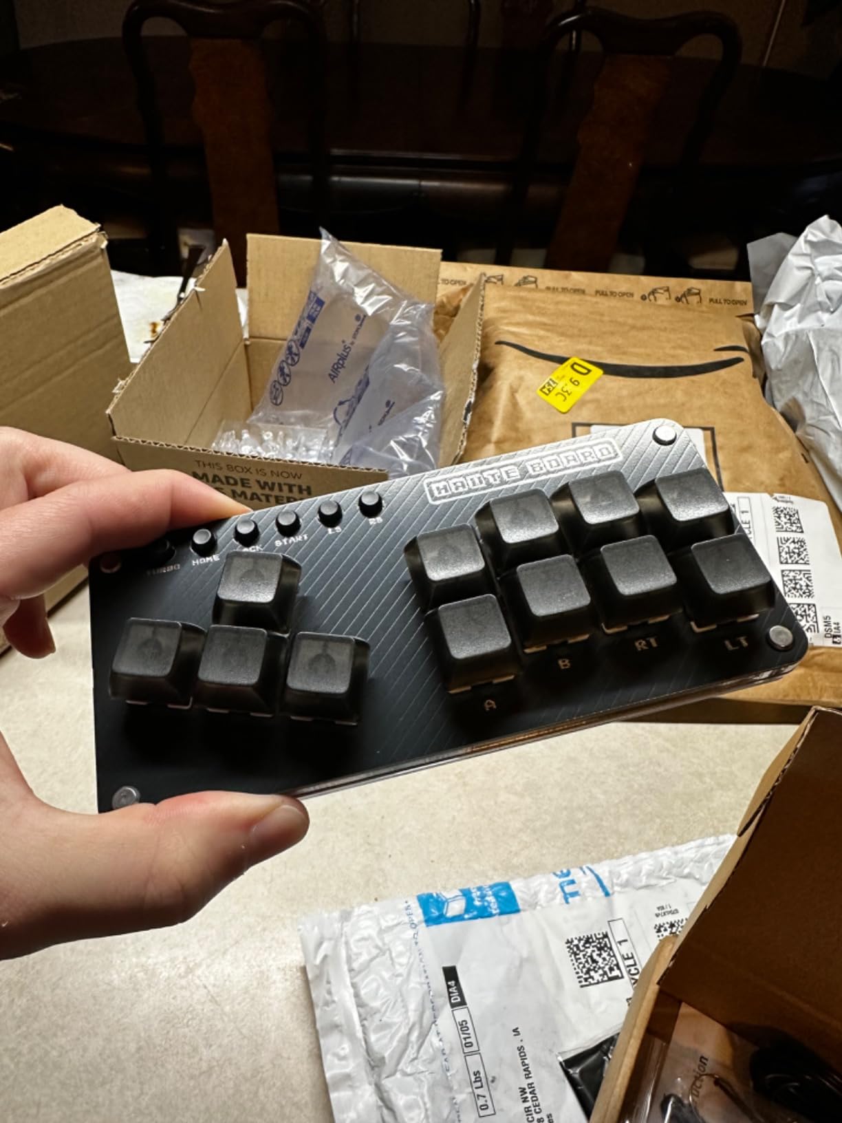 Sehawei Haute42 16Key All-Button Arcade Controller Gamerfinger with Turbo Functions, Arcade Stick Street Fight Mini Plus Controller for PC/Ps3/Ps4/Switch customer photo 1