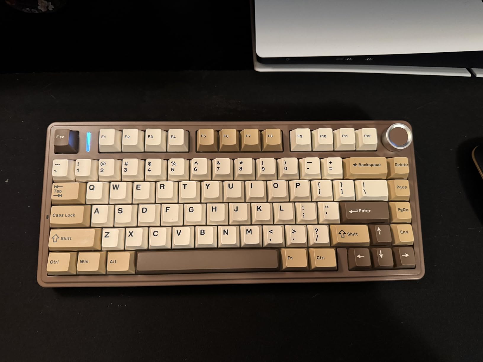 AULA F75 75% Wireless Mechanical Keyboard, Hot Swappable Creamy Keyboard, Pre-lubed Greywood Switches RGB Backlit Gaming Keyboards, 2.4GHz/Type-C/Bt5.0(Salt White Blue) customer photo 2