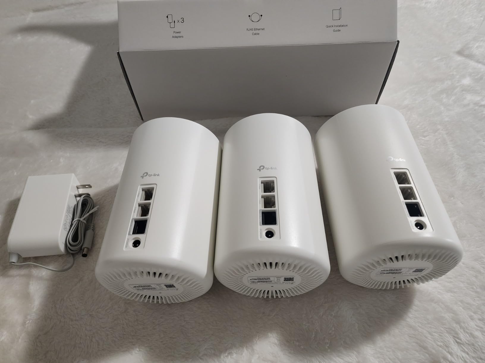 TP-Link Deco XE70 Pro AXE4900 Tri-Band WiFi 6E Mesh WiFi Router - 1 x 2.5bps WAN/LAN Port, 2 x 1 Gbps LAN Ports, 4.9 Gbps Wi-Fi 2,900 Sq. Ft Coverage, Connect up to 200 Devices, 1-Pack customer photo 1