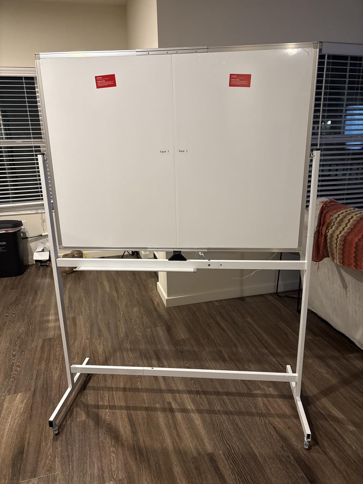 maxtek Rolling Whiteboard, 48x36 Large Magnetic White Board with Stands, Big Double-Sided White Board Dry Erase on Wheels for Homeschool, Home Office customer photo 1