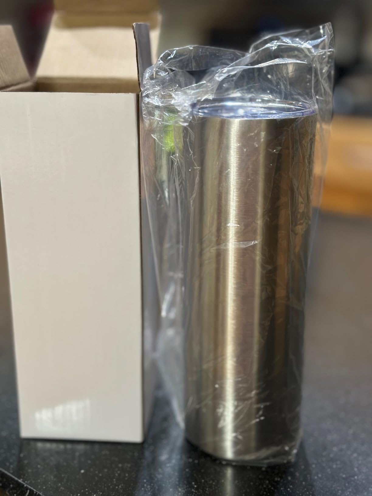 YOUKE OLA 16 Pack Stainless Steel Skinny Tumblers Blank Bulk Straight Double Wall Insulated Tumbler with Lid and Straw for DIY Gift, 20oz Silver customer photo 2