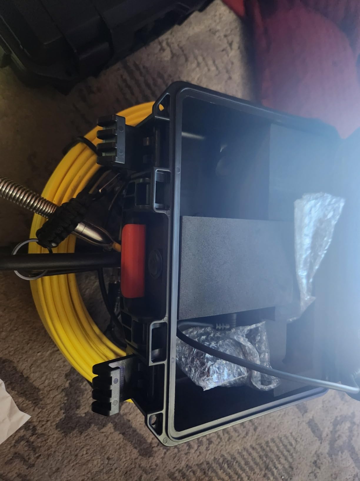 Anysun Sewer Camera with Locator, Self Leveling, Distance Counter, 7MM Thicker Cable, 165Ft/50M Pipe Inspection Cameras with 9'' 1080P Monitor, Video Drain Camera IP68 Industrial Borescope Snake, 32GB customer photo 2