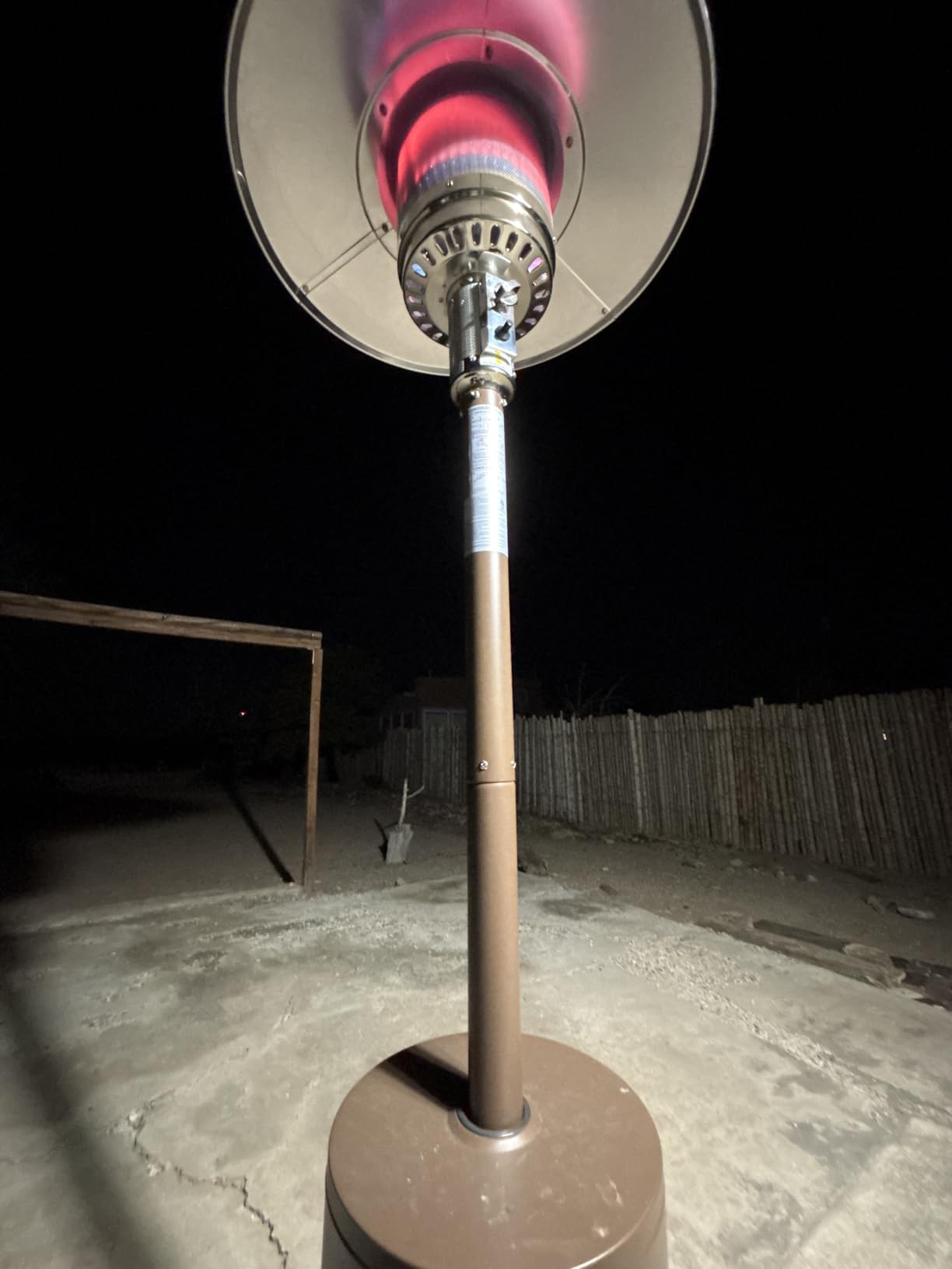 EAST OAK 55,000 BTU Propane Patio Heater with Round Table & Stainless Steel Burner, Outdoor Heater with Wheels, Ideal For Large Patios, Gardens, Outdoor Events, Bronze customer photo 1