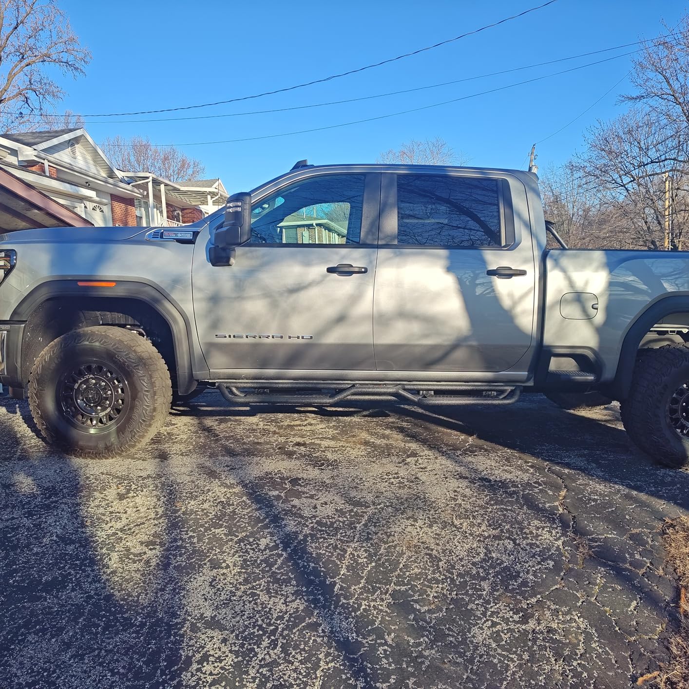 Crew Cab Running Boards Side Steps Compatible with 2019-2026 Chevy Silverado & GMC Sierra 1500, 2020-2026 Chevrolet Silverado/GMC Sierra 2500 HD 3500 HD CrewCab (Excl 2019 1500 LD/Limited) customer photo 2