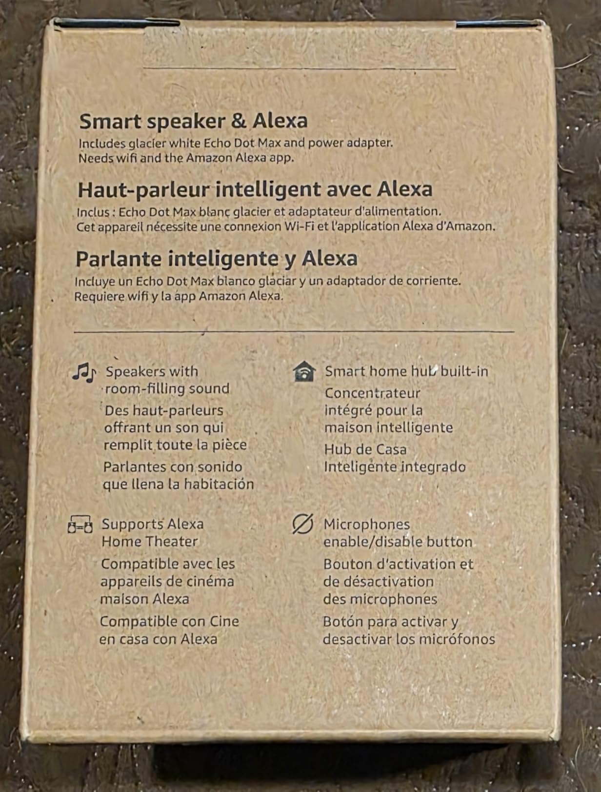 Amazon Echo Dot Max (newest model), Alexa speaker with room-filling sound and nearly 3x bass, Great for living rooms and medium-sized spaces, Designed for Alexa+, Amethyst customer photo 2