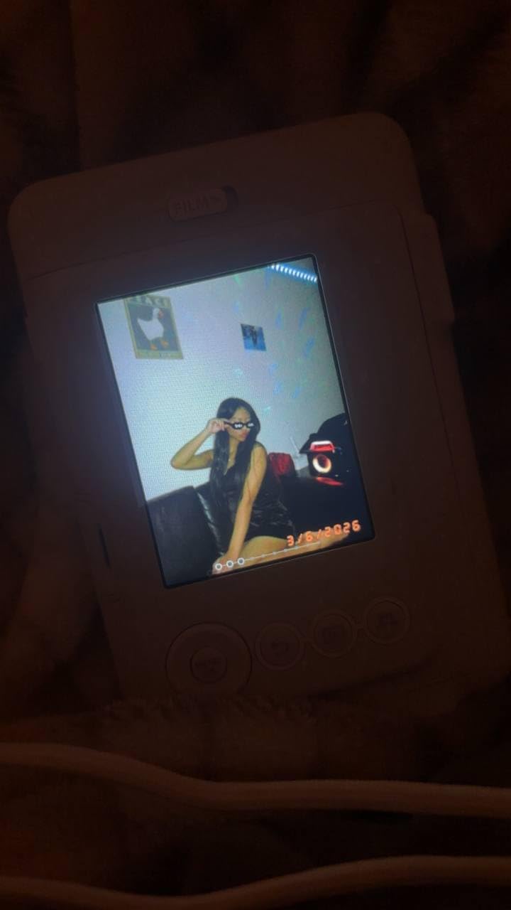 INSTAX Mini LIPLAY Hybrid Instant Camera - Misty White customer photo 2