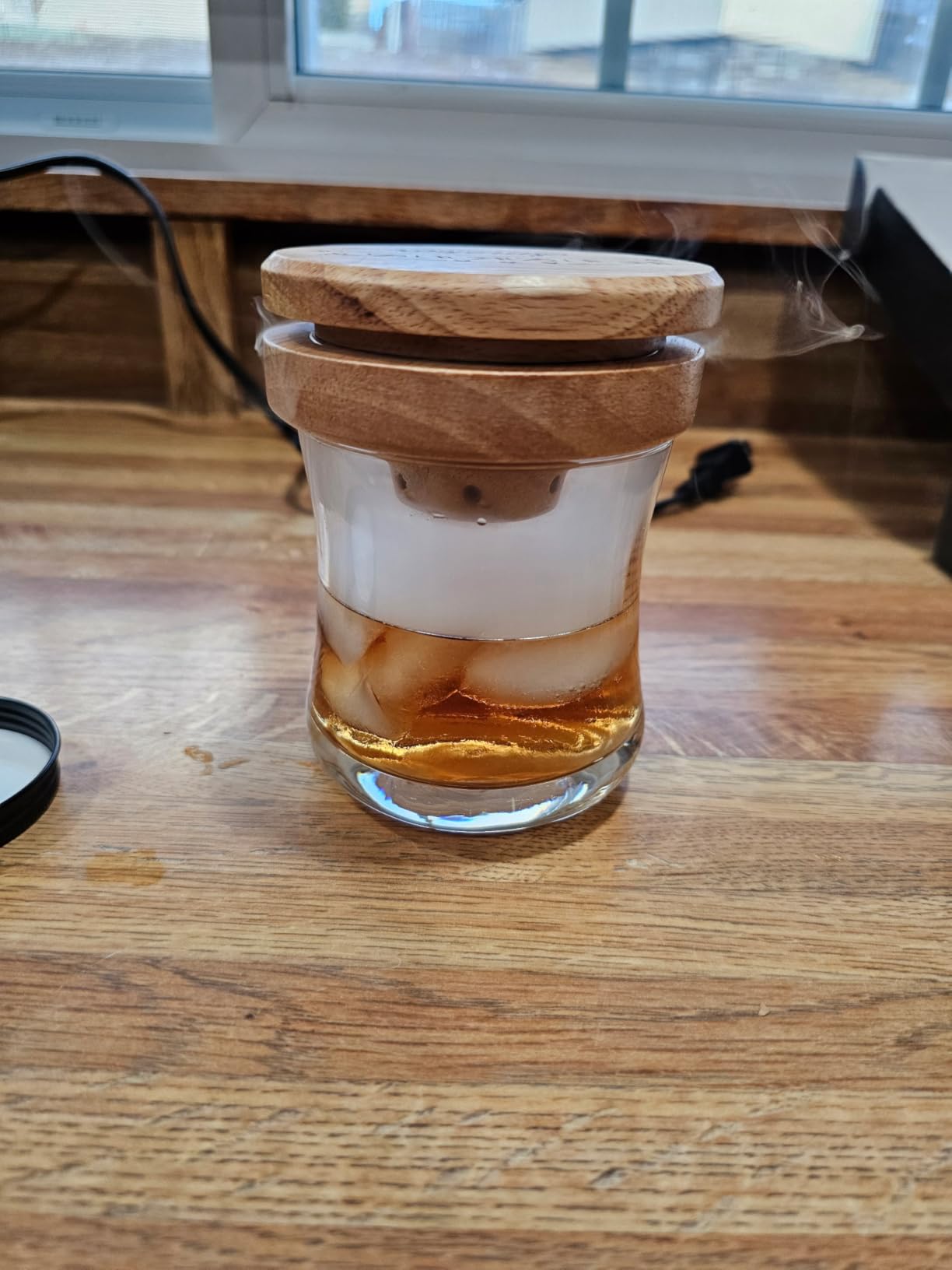 Cocktail Smoker Kit - Whiskey Smoker Kit with Smoking Gun, Smoker Box, 6 Flavors Wood Chips with Whiskey Stones & Ice Mold - Bourbon Old Fashioned Smoker Kit, Gifts for Men, Dad (Torch Not Required) customer photo 2
