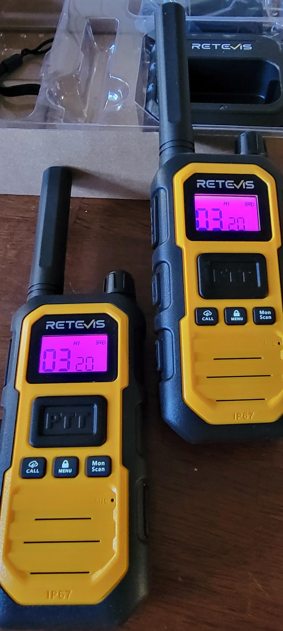 Retevis RB48 Plus IP67 Waterproof Heavy Duty Long Range Walkie Talkies, GMRS Radio, Construction Jobsite Two Way Radio, NOAA, Shock Resistant, Dual PTT, Emergency (4 Pack) customer photo 2