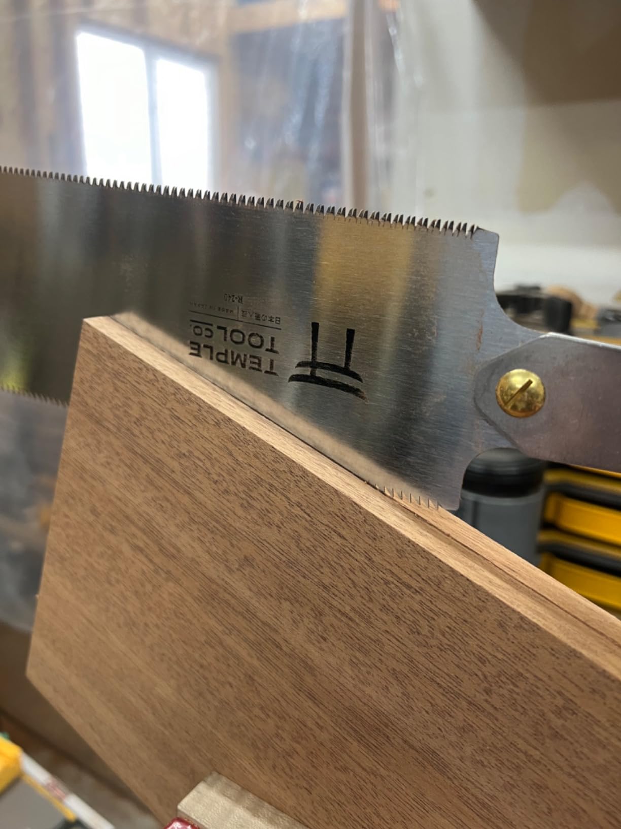Japanese Pull Saw - 9.5 Ryoba Hand Saw with Rip-cut and Crosscut - Wood Saw for Dovetails, Tenons, Joinery, Cutting Boards to Length & Width- Temple Tool Co. customer photo 2