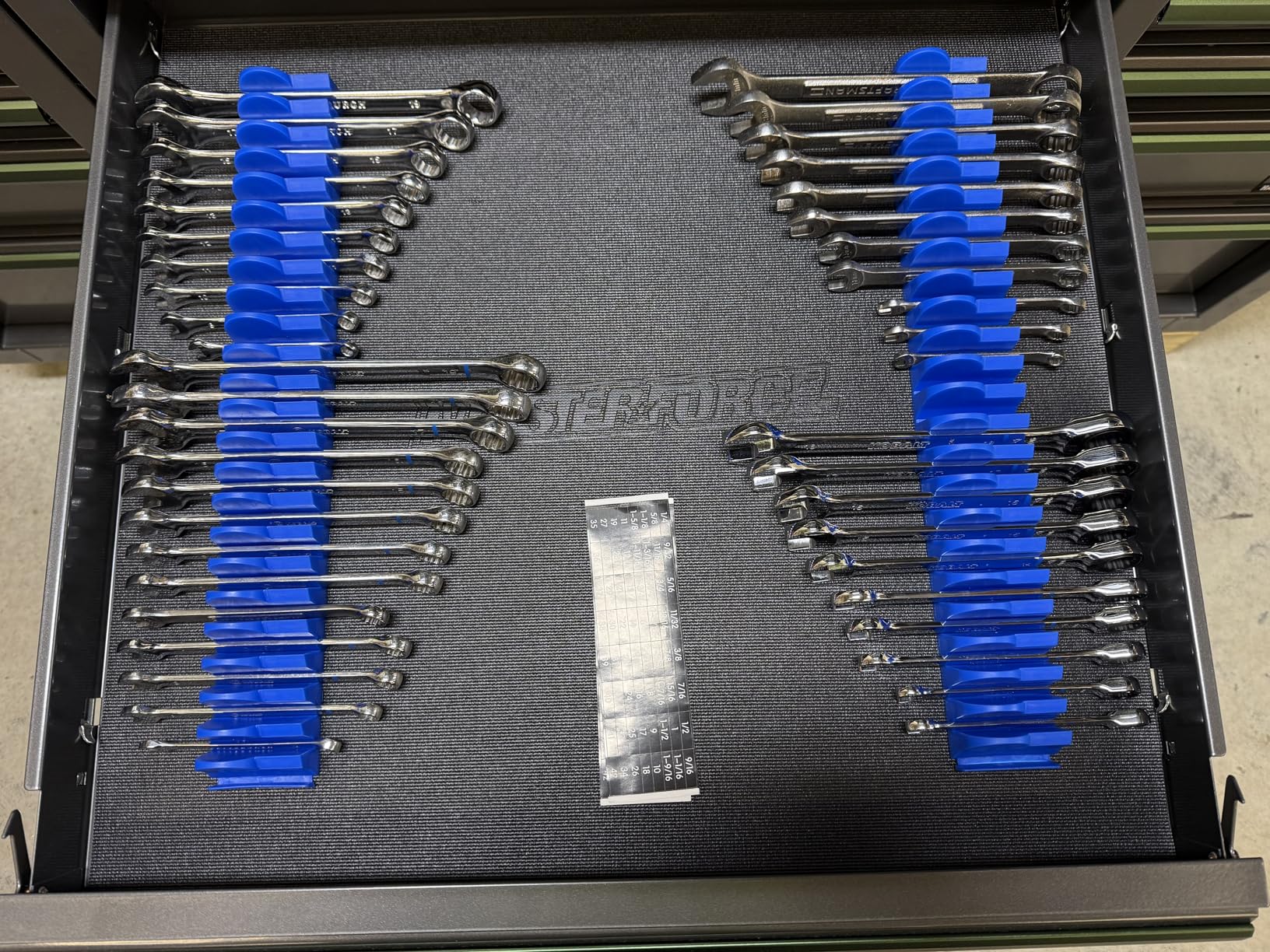 48 pcs MAGNETIC Modular Wrench Organizers for Tool Drawers - Wrench Rack with Metric & SAE Labels customer photo 2