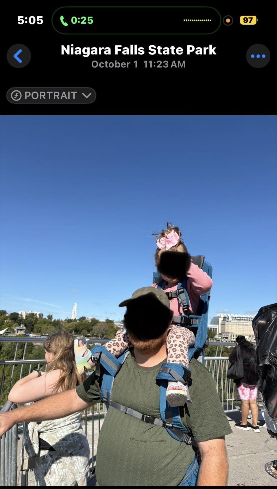 WIPHA Hiking Backpack Carrier, Lightweight Toddler Shoulder Carrier with Sun Shade, Foldable Frame, Breathable Mesh Backrest, Toddler Hiking Backpack for Kids 6 Months to 2 Years Old customer photo 2