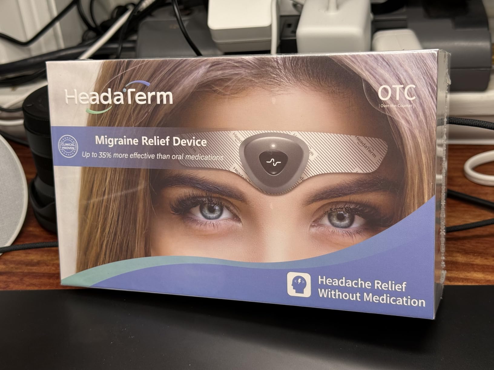 HeadaTerm-2 Migraine Relief Device e-TNS Technology Rechargeable Head Cap Treatment for migraine and Headache, Drug-Free, Clinically Proven, Fast-Acting, No Side Effects (1* HeadaTerm 2 +6*Electrodes) customer photo 1