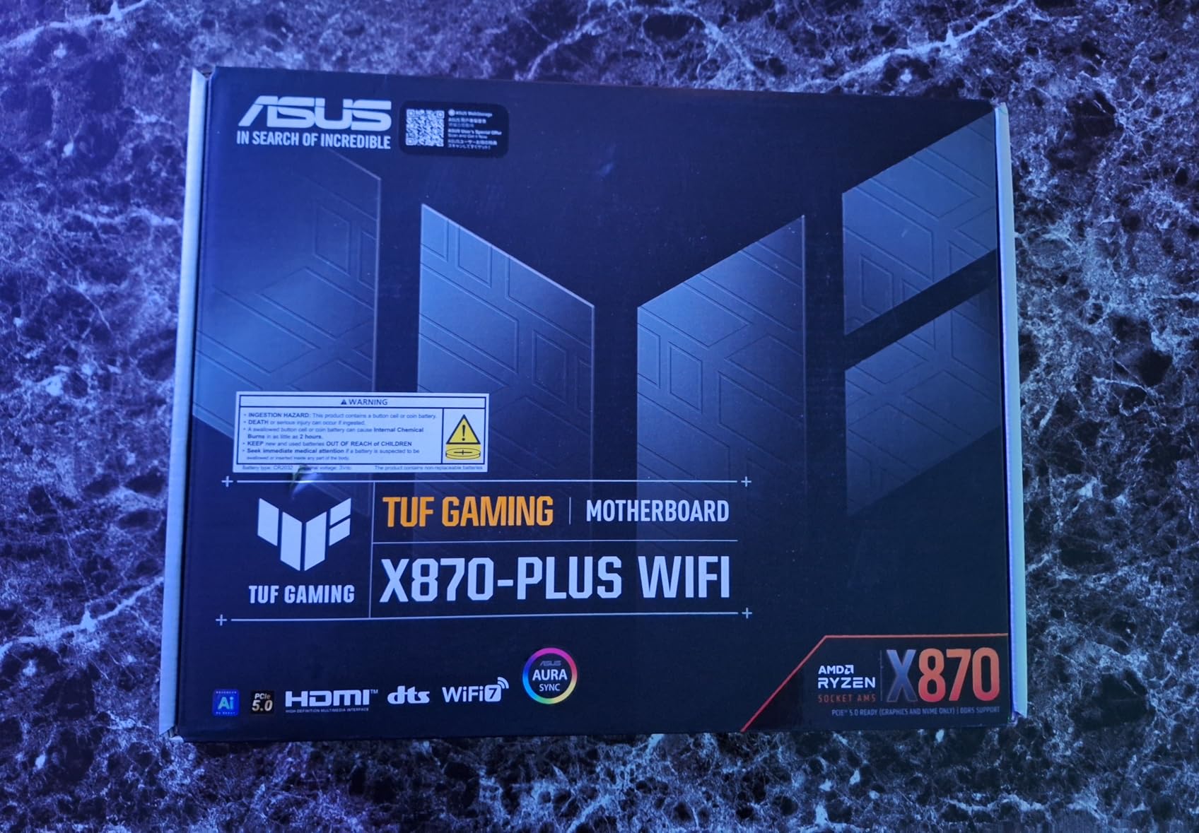 ASUS ROG Strix X870-A Gaming WiFi AMD AM5 X870 ATX Motherboard 16+2+2 Power Stages, Dynamic OC Switcher, Core Flex, DDR5 AEMP, WiFi 7, 4X M.2, PCIe 5.0, Q-Release Slim, USB4 customer photo 1