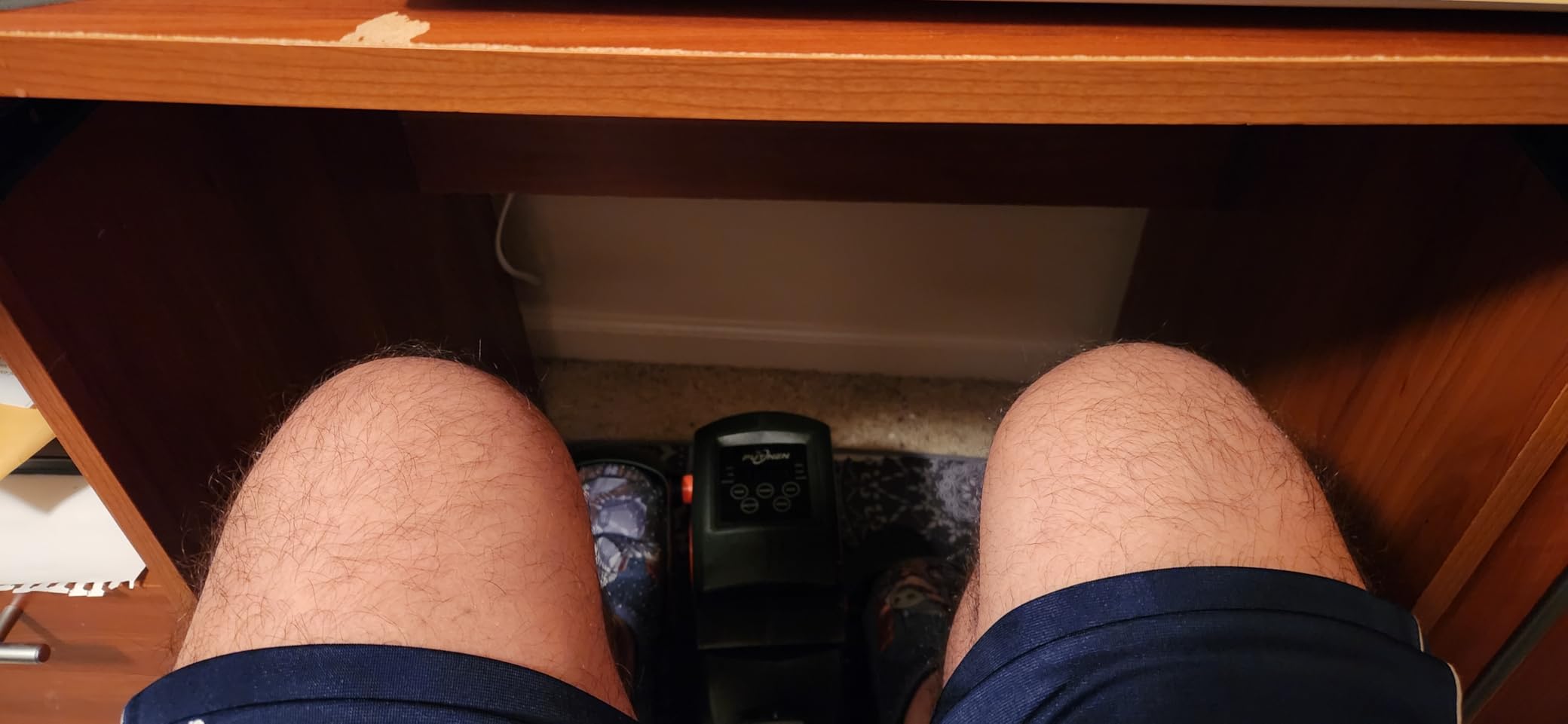 Under Desk Elliptical Machine, Electric Elliptical Leg Exerciser for Seniors with 12 Adjustable Speeds, Portable Quiet Elliptical customer photo 1