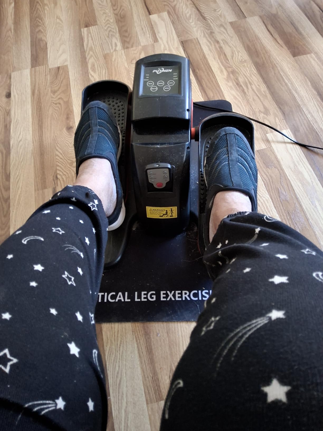 Under Desk Elliptical Machine, Electric Elliptical Leg Exerciser for Seniors with 12 Adjustable Speeds, Portable Quiet Elliptical customer photo 2