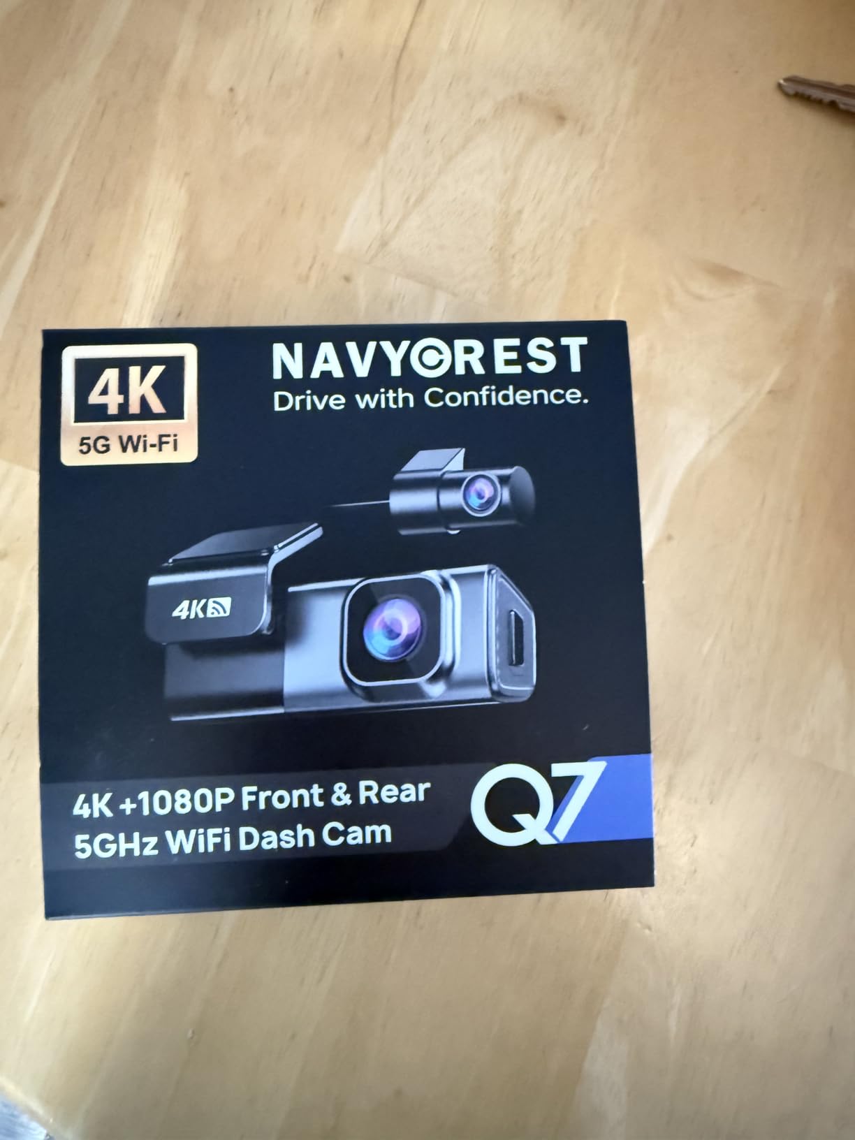 Navycrest 4K Dash Cam Front and Rear with 64GB Card, Built-in 5G WiFi, Dash Camera for Cars 4K Front and 1080P Rear, Dashcams for Cars Loop Recording, Gravity Sensor, 24-Hours Parking Mode customer photo 2