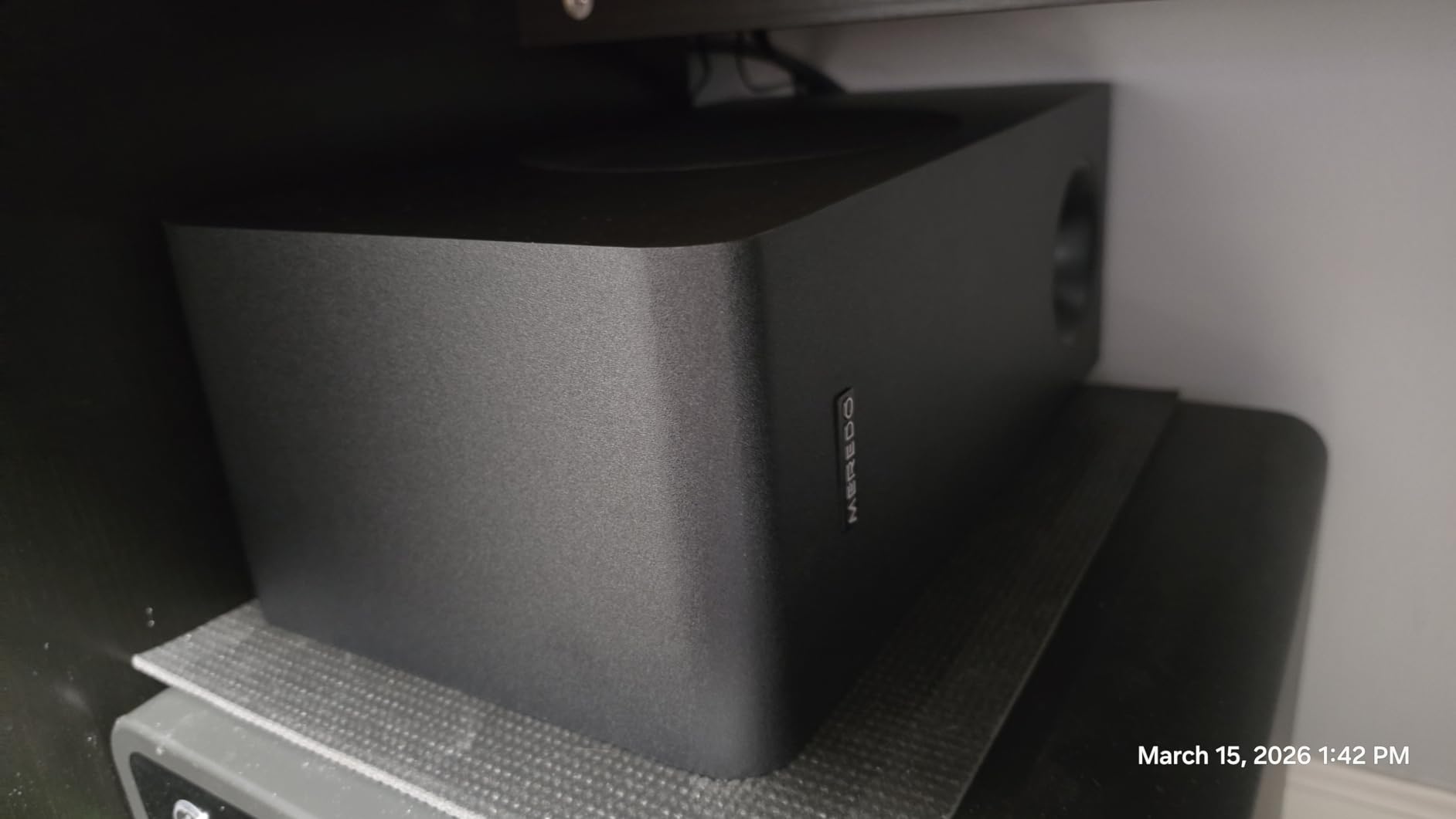 MEREDO Sound Bar for Smart TV 160W 3.1CH PC Gaming Soundbar with Subwoofer RGB Lighting Audio Sync Surround Sound System BT 5.3/HD-ARC/Optical/AUX/USB for Desktop Tablets Consoles Home Cinema customer photo 1