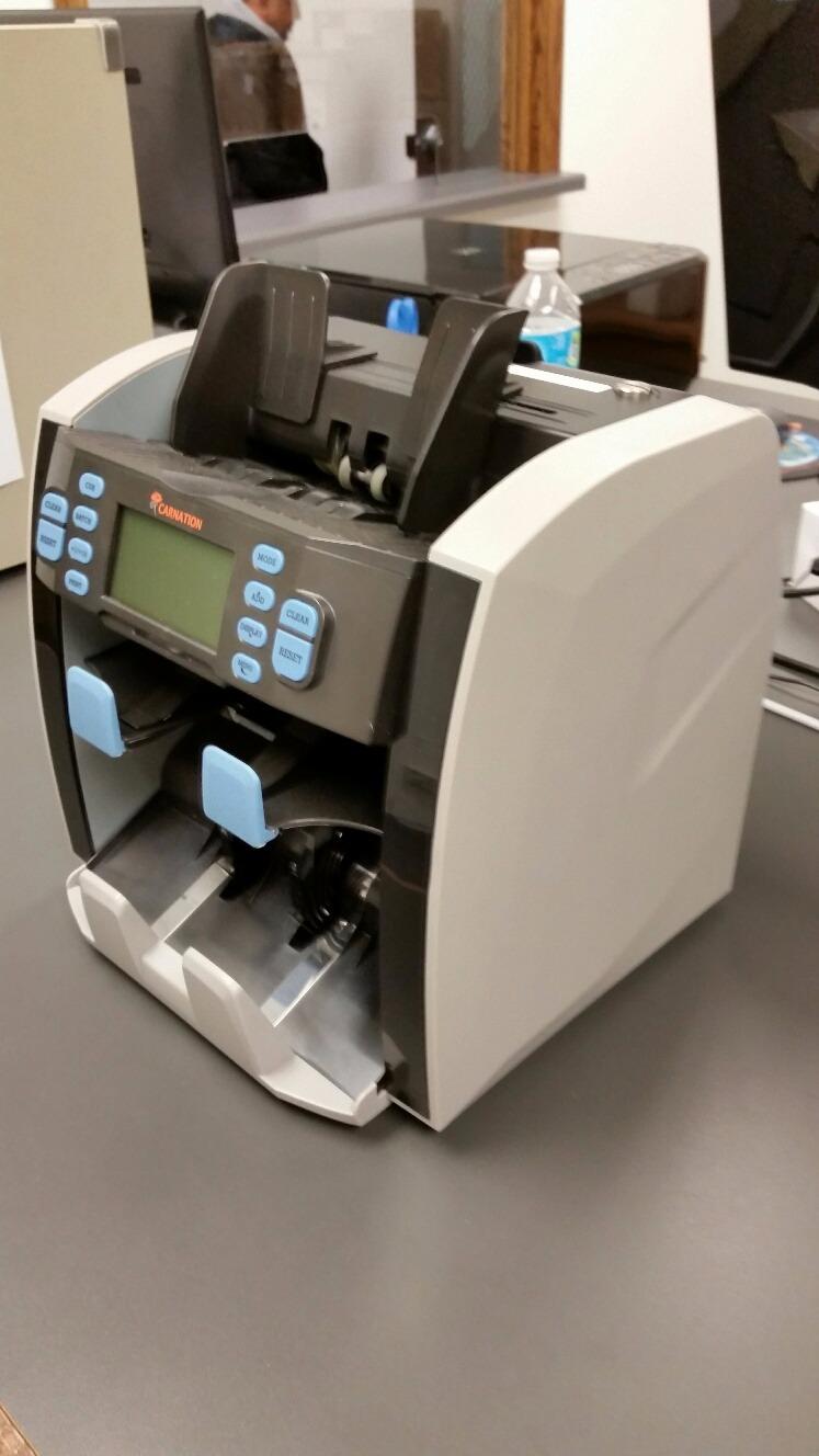 CARNATION Money Counter Machine Cash Counting and Mixed Denomination Bill Counter, Portable Currency Detector, Counterfeit Bank Scanner, Dollar Sorter for Commercial, up to 1200 N/M, UV/MG/MT/IR/CIS customer photo 1