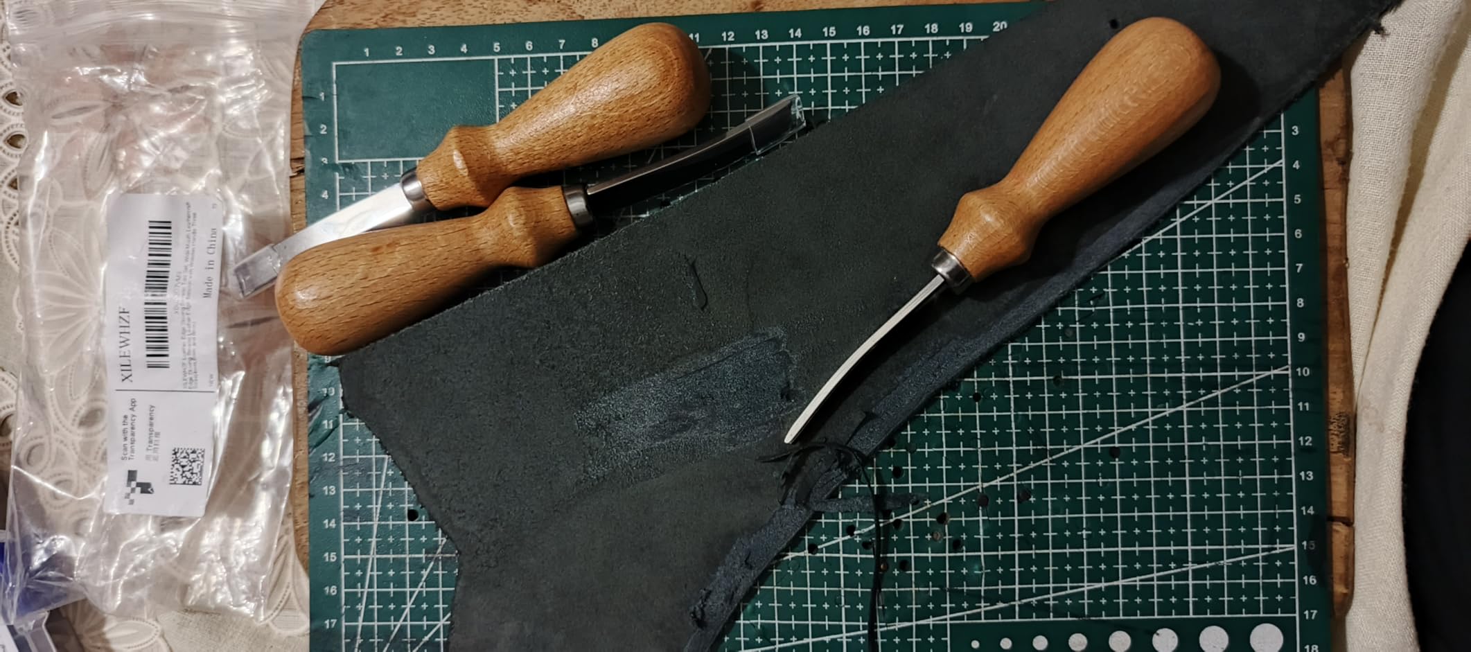 Leather Edge Skiving Beveler Tool 5 Set, French Beveler, Wide Mouth Leathercraft Edge Skiving Beveler customer photo 1