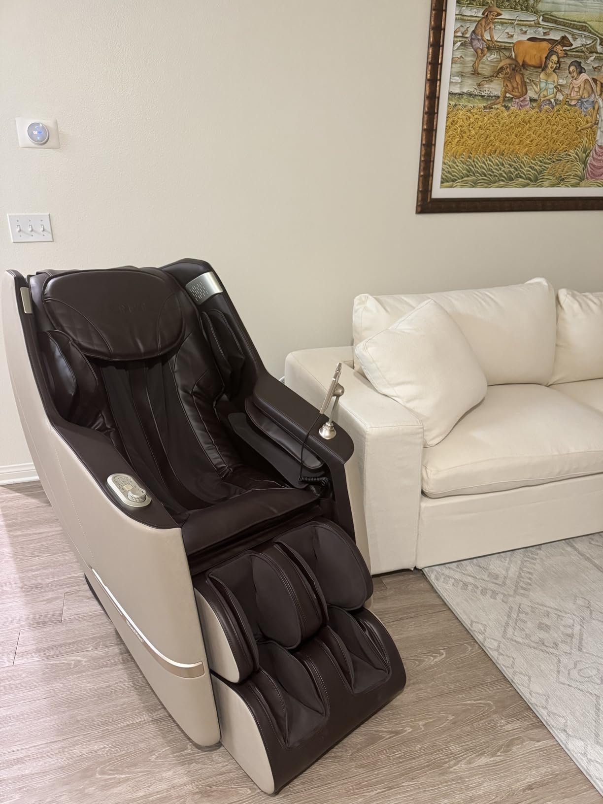 iBooMas Massage Chair, 2026 SL-Track Zero Gravity Shiatu Massage Chairs Full Body and Recliner, 12 Modes, Body Scan, APP, Foot Rollers, Heat, Airbags, Bluetooth, Thai Stretch (Brown) customer photo 1