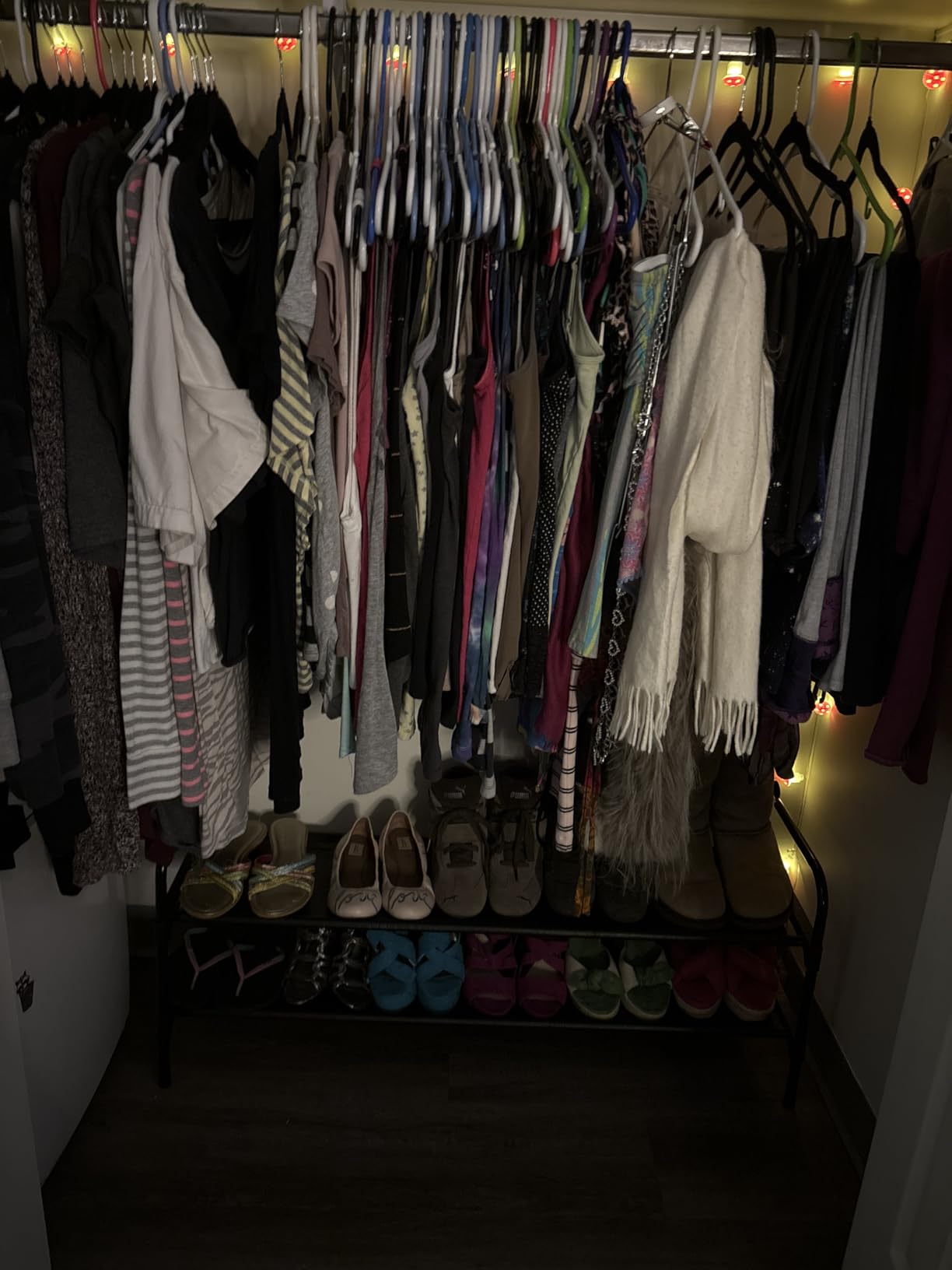 Kitsure Extra-Long Shoe Rack for Closet, Shoe Organizer for Front Door Entrance, Stackable Shoe Shelf, Detachable Closet Organizers and Storage, 39.0