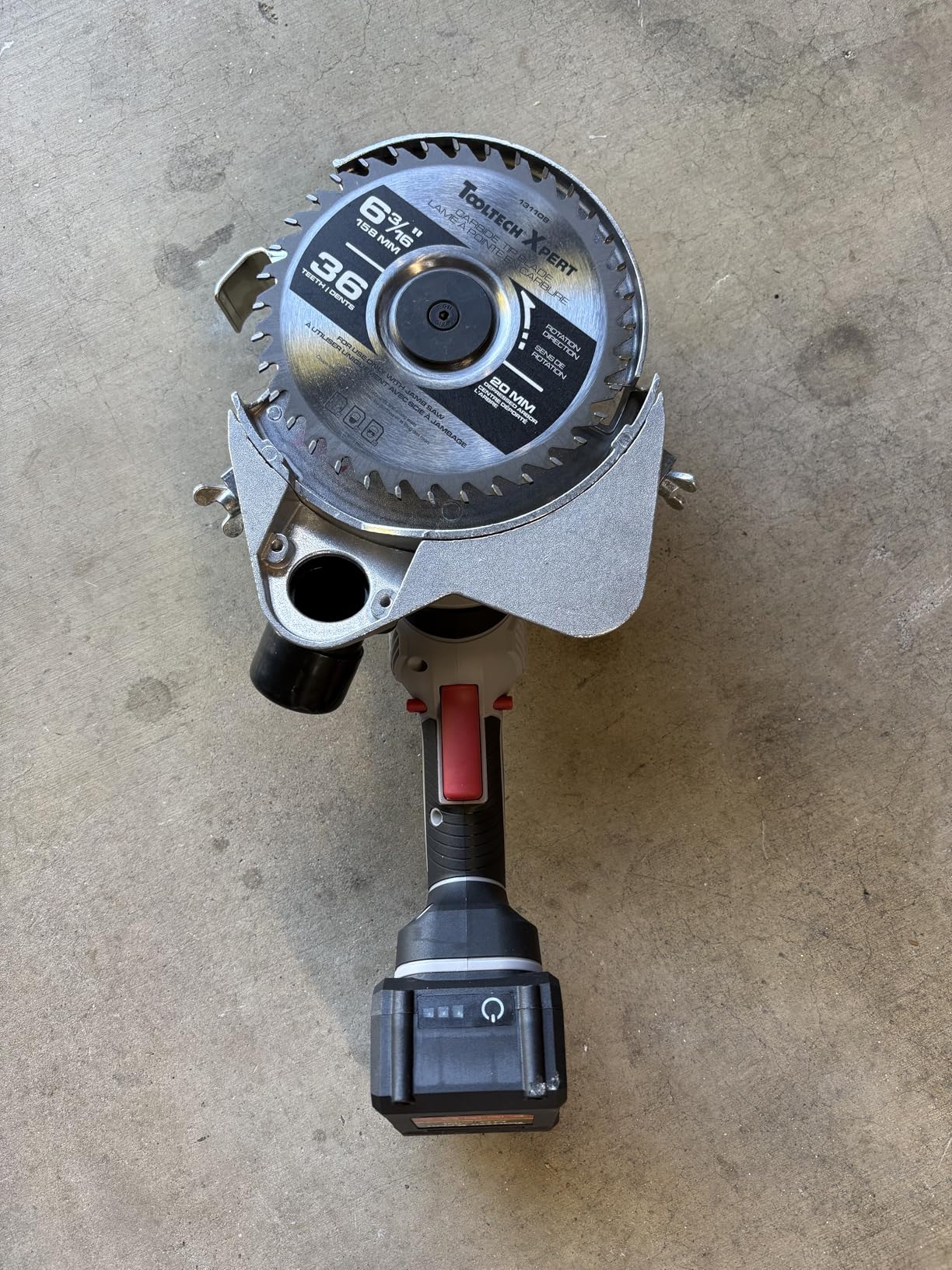 ToolTech 20V Cordless Undercut Saw Kit, 8000 RPM Jamb Saw with 4.0mAh Battery and Charger customer photo 2