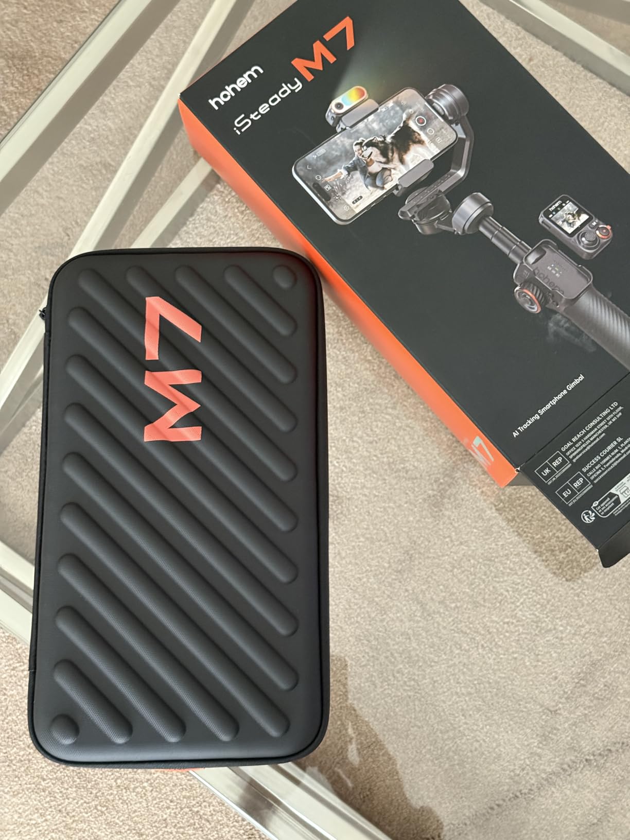 Hohem iSteady M7 Gimbal Stabilizer for iPhone Android Smartphone, Phone Gimbal with AI Tracking, Fill Light, 1.4