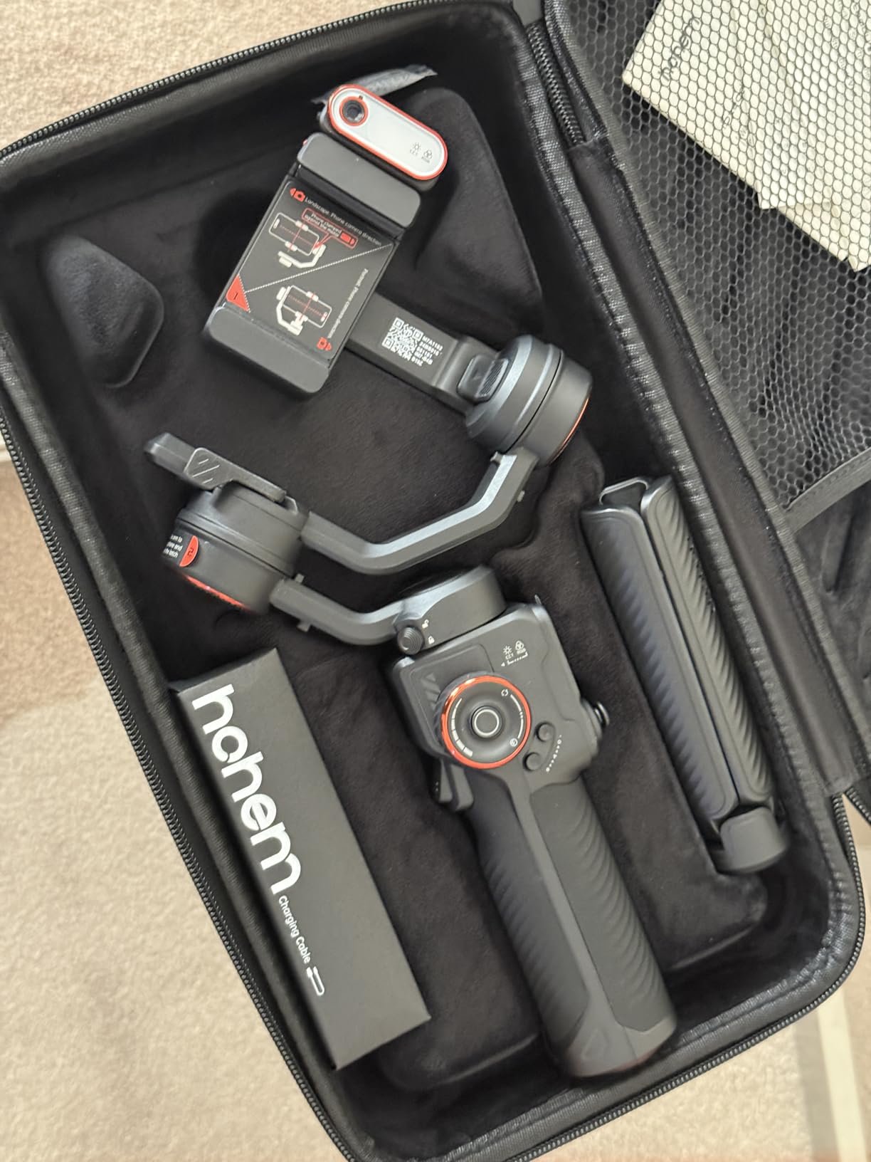 Hohem iSteady M7 Gimbal Stabilizer for iPhone Android Smartphone, Phone Gimbal with AI Tracking, Fill Light, 1.4