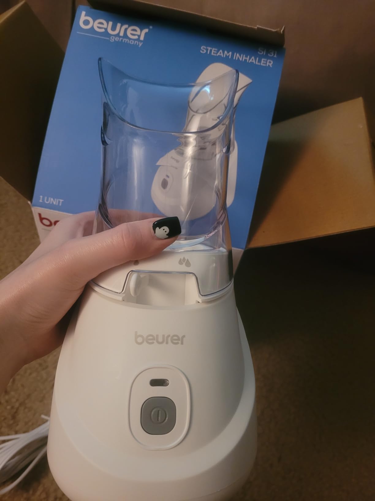 Beurer SI31 Steam Inhaler for Drug-Free Cough & Cold Sinus Relief, Naturally Soothes Nasal & Throat Passages, with Universal Mask & Variable Steam Control, FSA/HSA Eligible customer photo 2