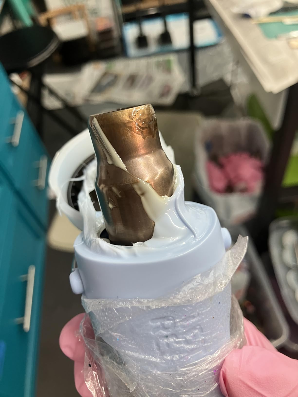 LET'S Resin Heat Gun for Crafting, 350W Fast Heat Dual Temp Hot Air Gun (482°F~752°F), Multiple Nozzles, Silicone Covers for Easy Cleaning, 4.9Ft Cable Mini Heat Gun, for Resin, Shrink Tubing, Vinyl Wrap customer photo 2