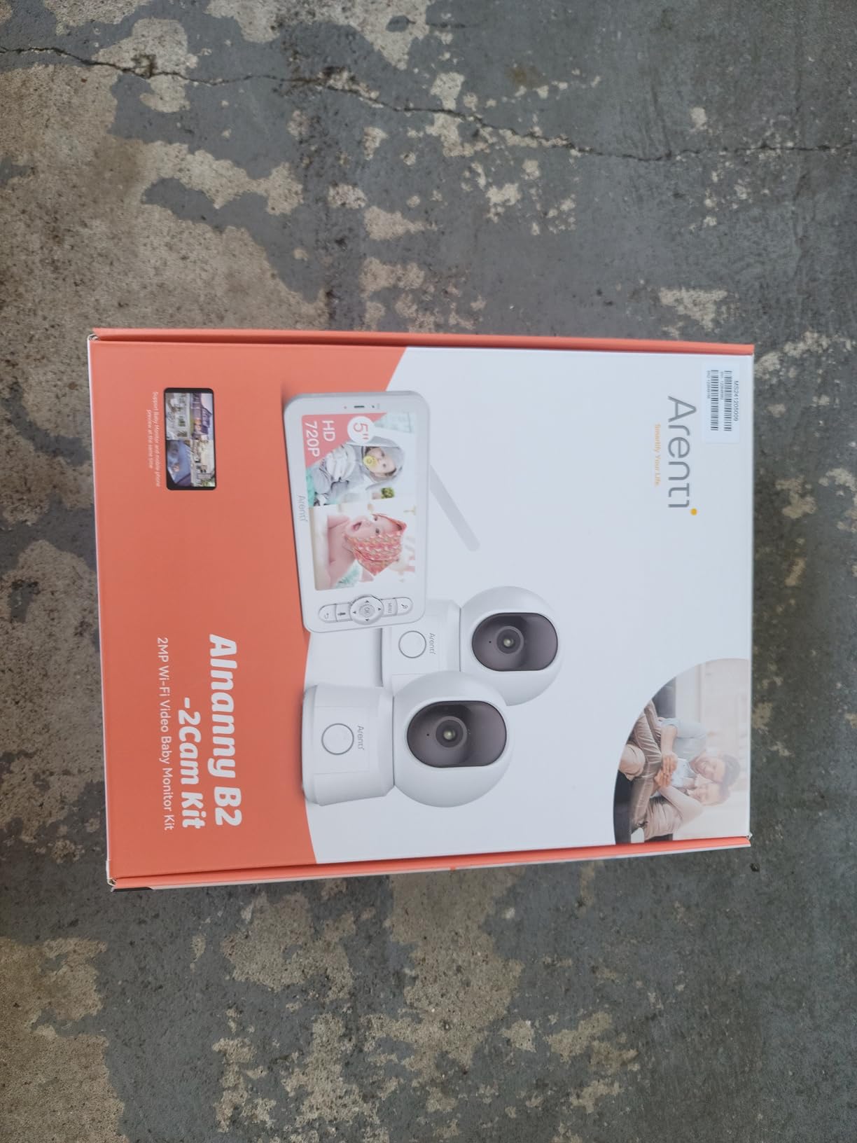 ARENTI Baby Monitor 2 Cameras, Smart Baby Camera with 5-Inch Wireless Display, Super Night Vision, Temperature Sensor, Sound Detection, Auto Motion Tracking, 2-Way Audio, VOX Mode(B2 Set) customer photo 2