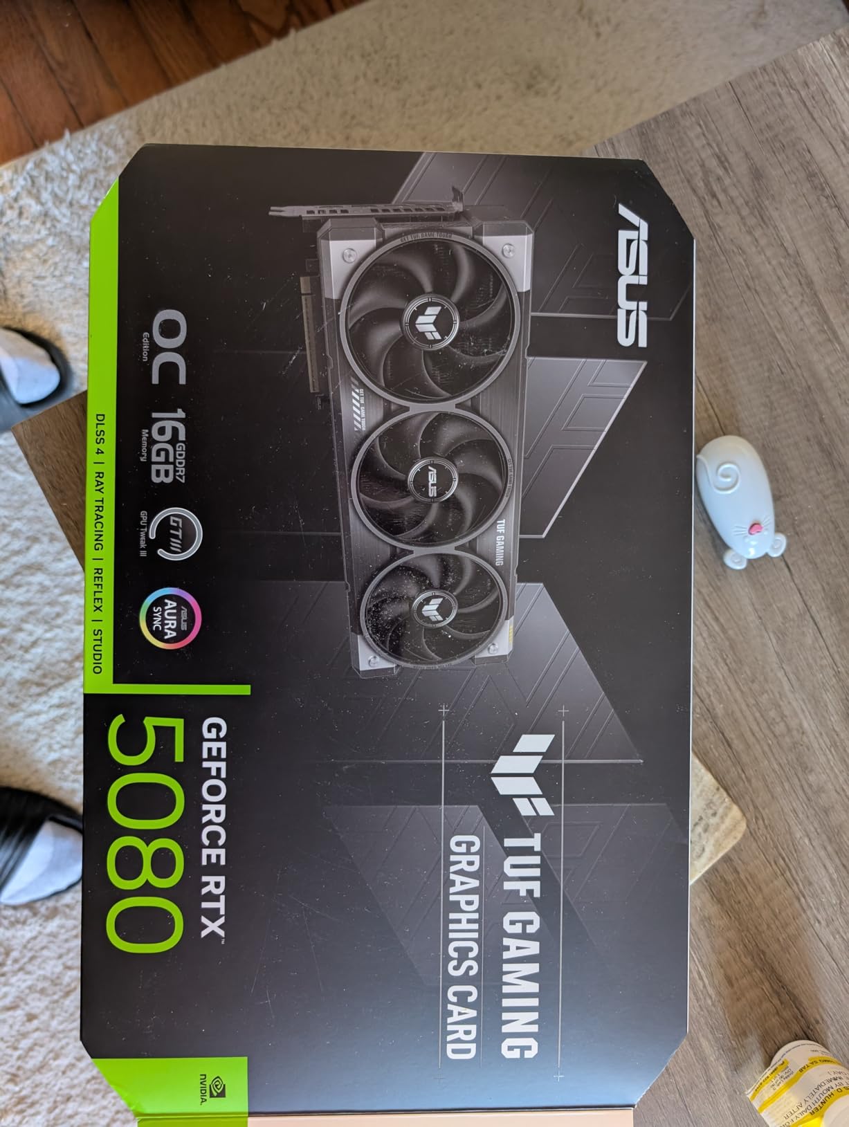 TUF GeForce RTX™ 5080 16GB GDDR7 OC Edition Graphics Card, NVIDIA, Desktop (PCIe® 5.0, HDMI®/DP 2.1, 3.6-Slot, Military-Grade Components, Protective PCB Coating, Axial-tech Fans, Vapor Chamber) customer photo 2