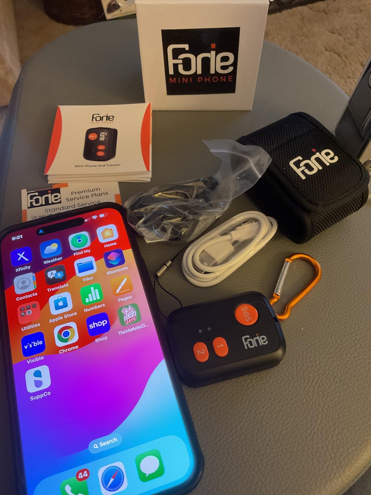 FONIE GPS Medical Alert System for Seniors - 4G Mini Phone with Real-Time Tracking - Fall Detection, Panic SOS Button, Two-Way Voice Talk - Wearable and Waterproof - Subscription Required customer photo 1
