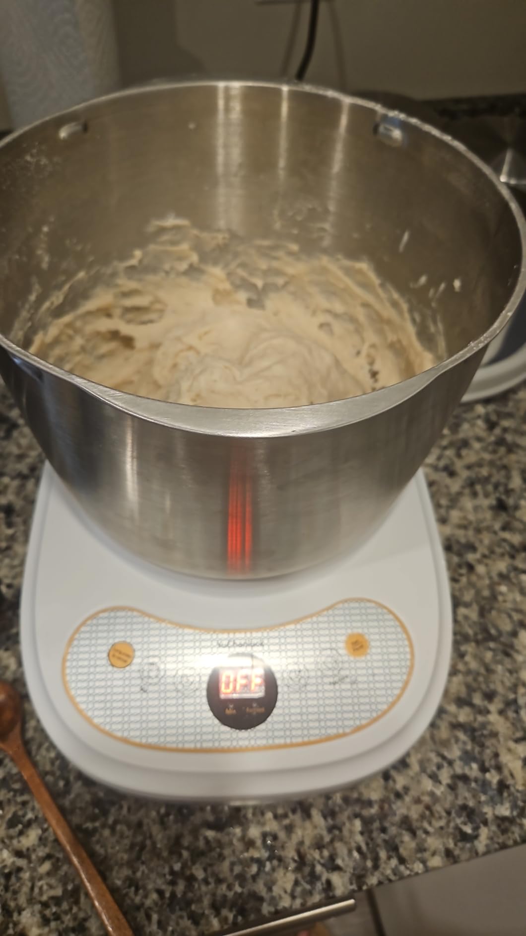 7L Electric Dough Mixer for Bread and Pizza Dough, Dough Maker Featuring a Ferment Function.304 Stainless Steel Whisk and a Top Small Window for Easy Add Water and Seasoning(Black） customer photo 2