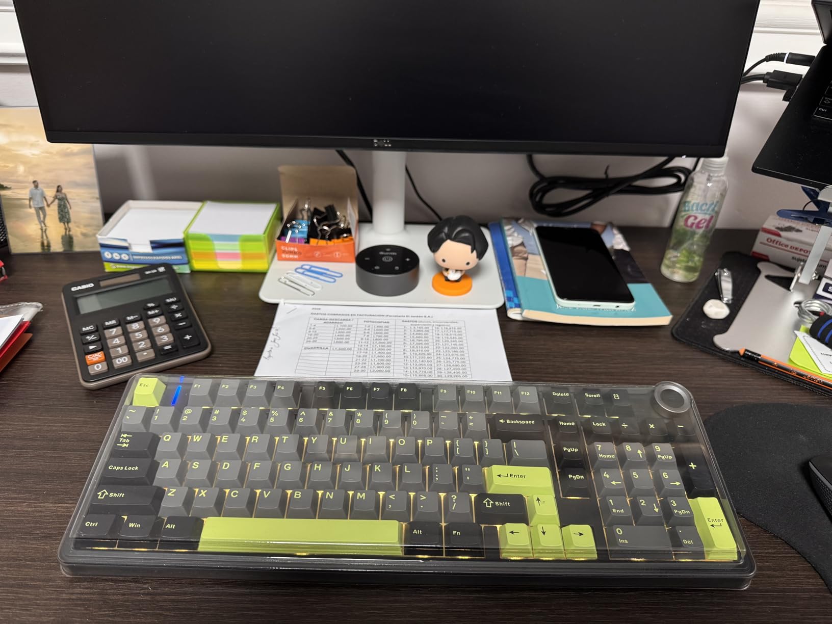 AULA F99 Pro Wireless Mechanical Keyboard with Knob,Tri-Mode BT5.0/USB-C/2.4GHz Hot Swappable Keyboard,Gasket Structure,Creamy Sound,RGB Backlit Computer Gaming Keyboards customer photo 2