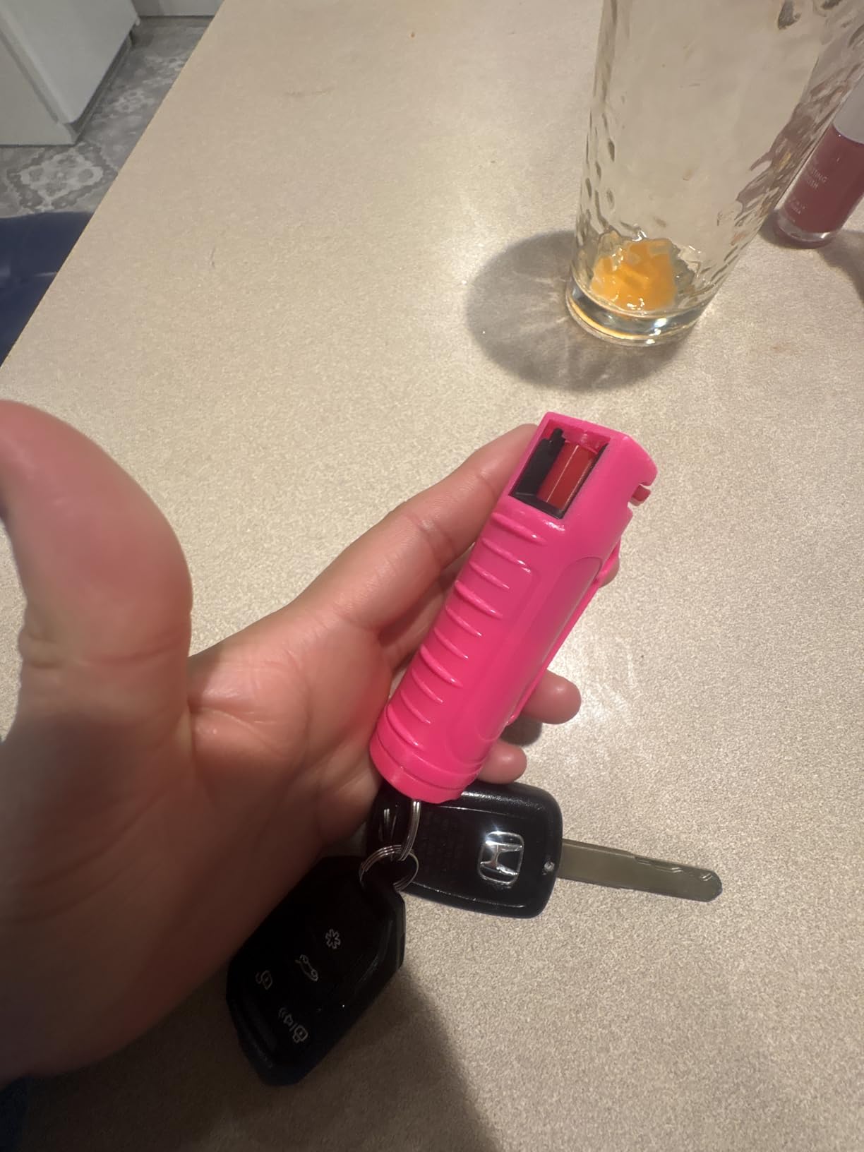 FURY Hardshell Pepper Spray - 12Ft Range, Max Strength, UV Dye Identifier, Anti-Leak & Anti-Misfire, Slidetop Trigger, Belt Clip & Key Ring, Multiple Color Options, Self-Defense Spray customer photo 1