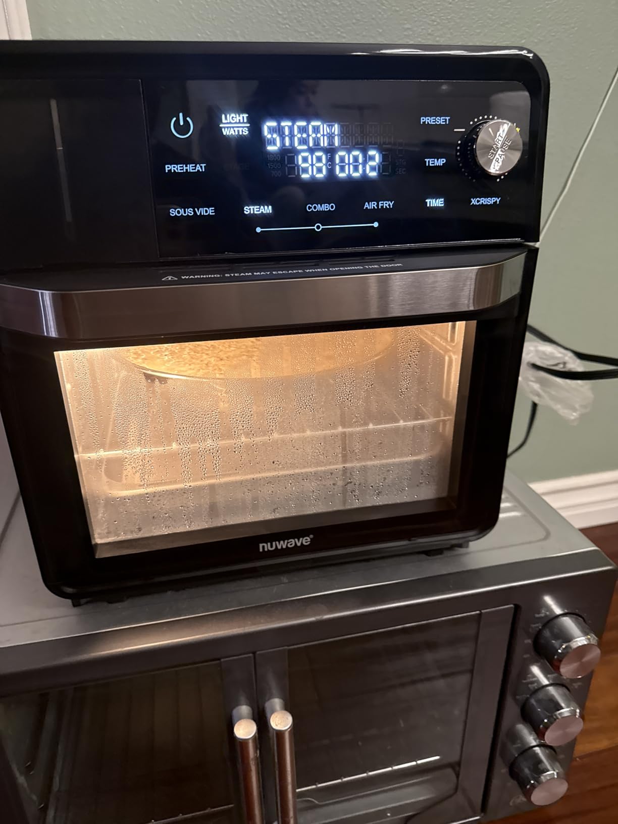 Nuwave Combi Steam Oven, Non-Toxic Stainless Steel Multi-Cooker with Air Fry, Sous Vide, Toast & More, 16 quarts customer photo 2