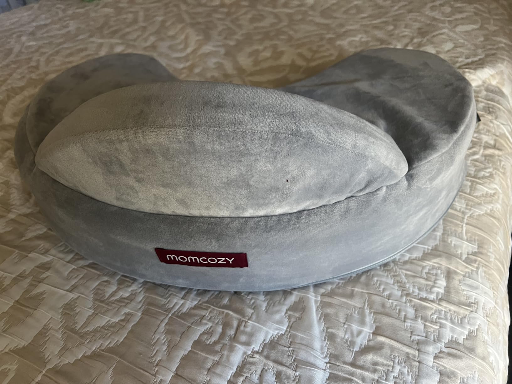Momcozy Innovative Safety Guard Nursing Pillow - Firm & Springy Memory Foam - Wider Breastfeeding Cushion customer photo 2