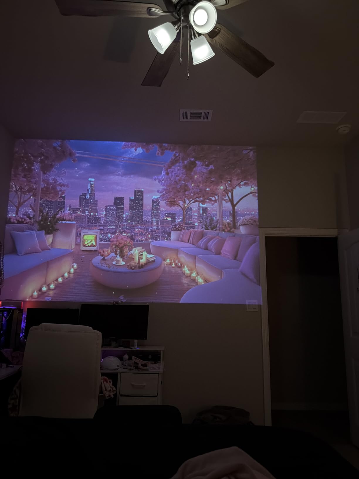 Magcubic Mini Projector with WiFi 6 and Bluetooth 5.4, Portable Projector 4K Support, 5W Soundbase Speaker, Auto Vertical Keystone 180° Rotatable Smart Proyector customer photo 2
