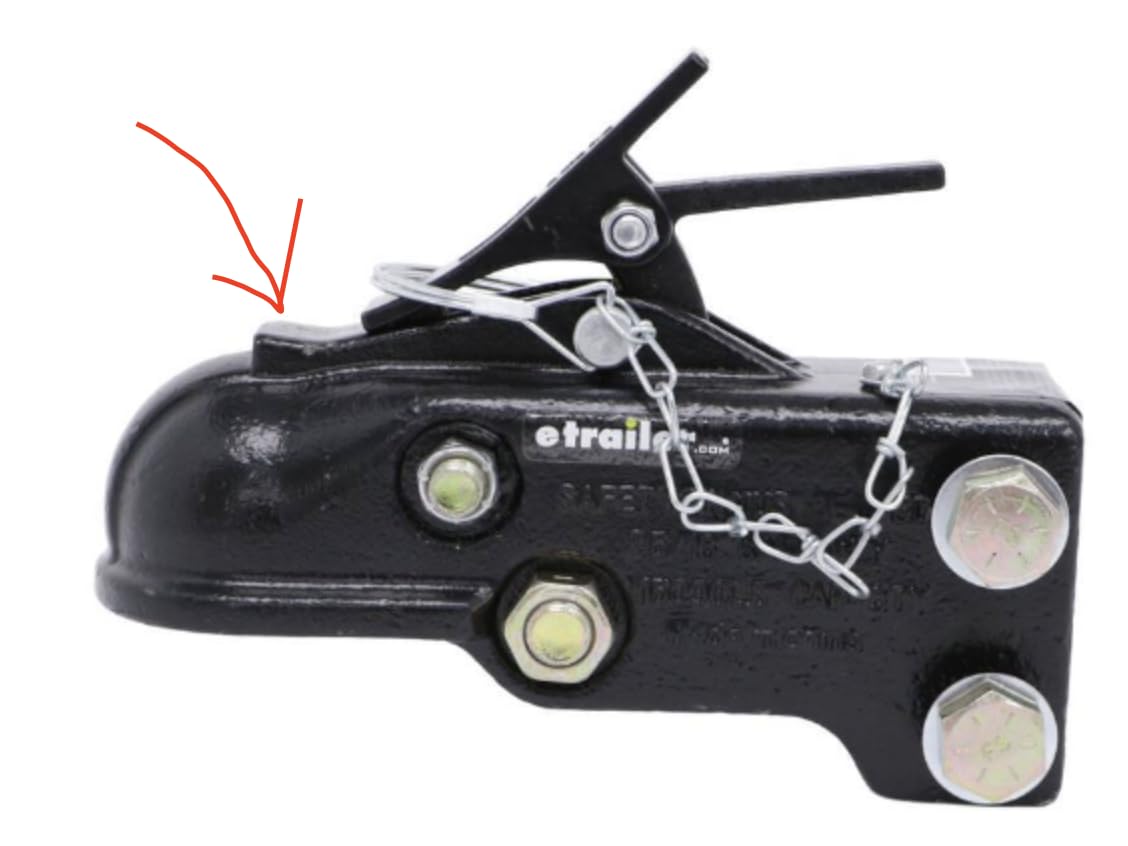 2026 Upgraded Trailer Lock Fits 2-5/16 Inch Coupler, Heavy Duty Trailer Hitch Locks, Anti-Theft Trailer Coupler Lock for RV, Trailer, Boat, Pickup(Red) customer photo 1