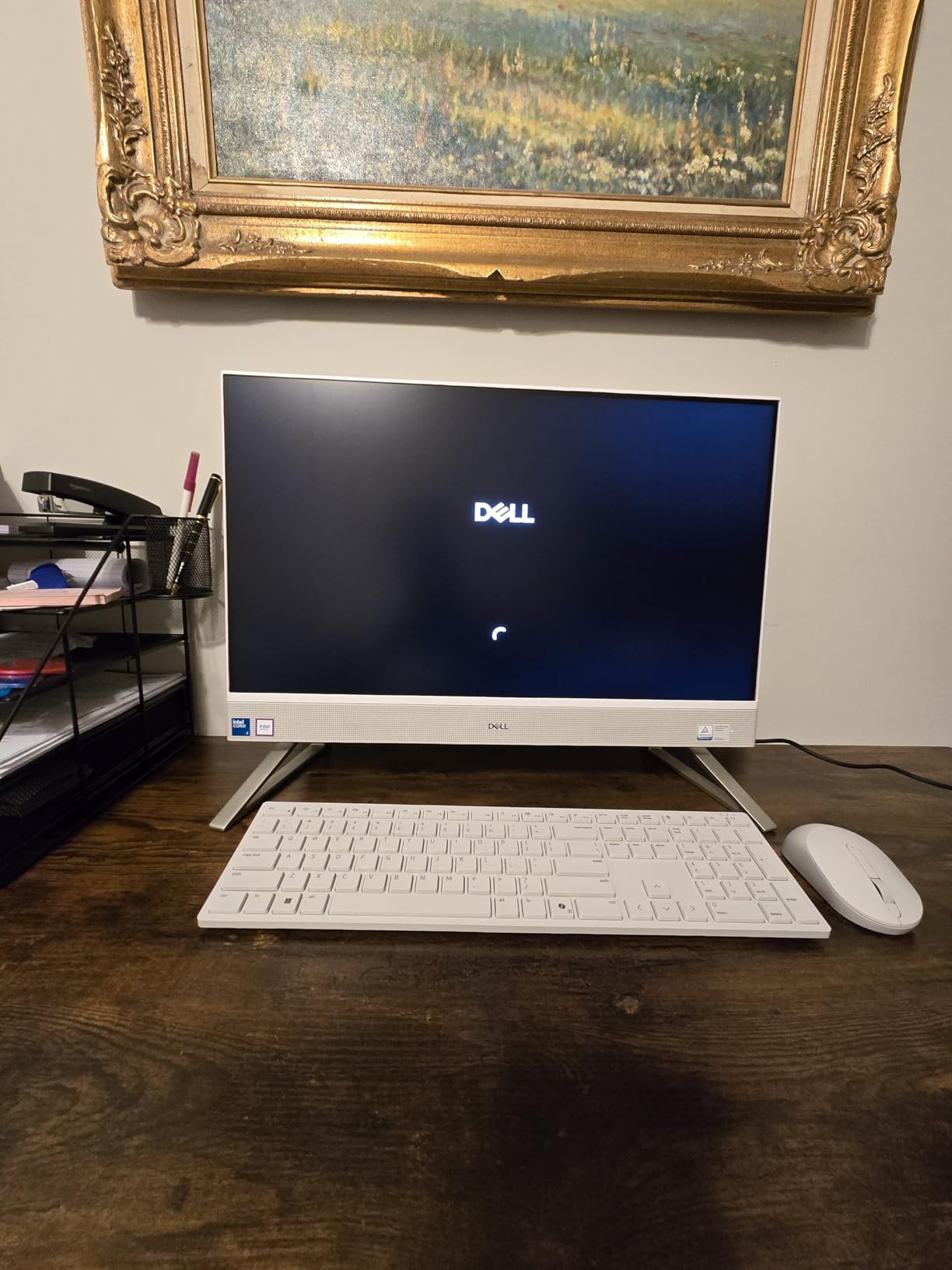Dell 24 All-in-One Desktop ec24250-23.8-inch FHD Touch Display, Intel Core 5 Processor 120U, Intel Graphics, 16GB DDR5 RAM, 512GB SSD, Windows 11 Home, Onsite Service+6 Months Retail Migrate - White customer photo 2