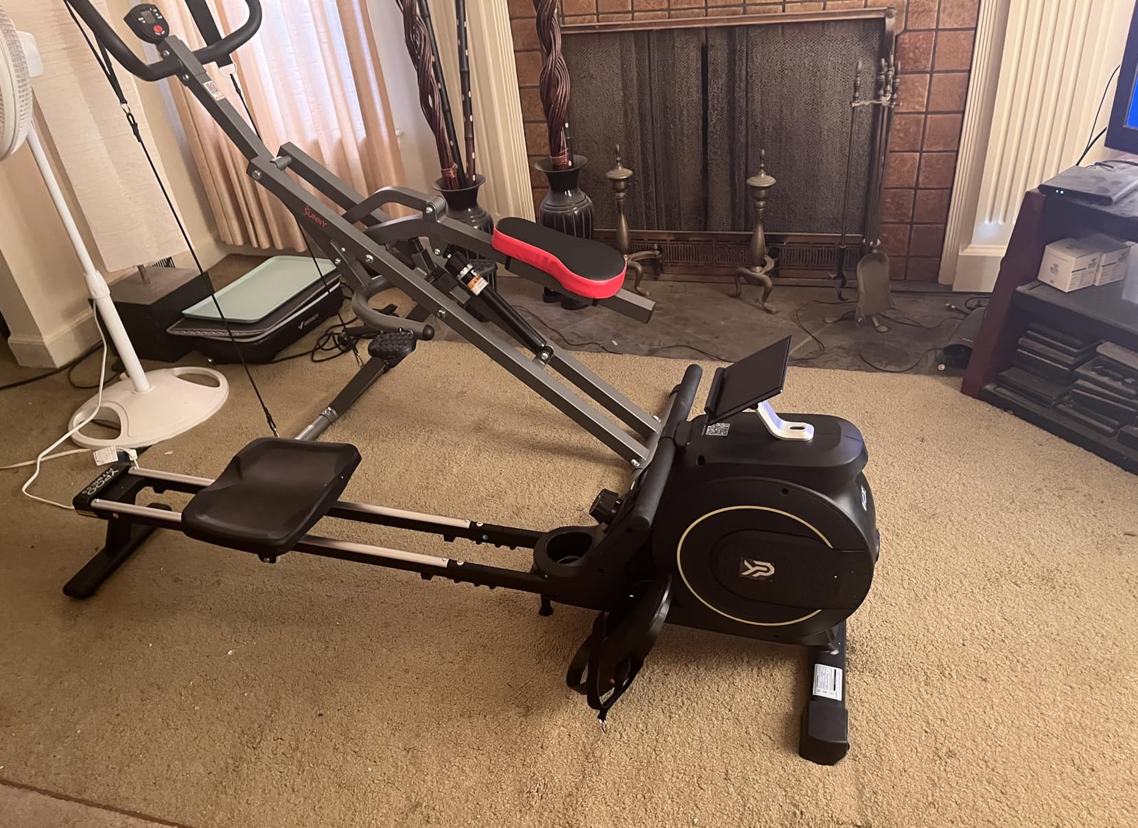 YPOO Rowing Machine for Home, 350 LB Capacity, 16-Level Silent Resistance, Magnetic Rowing Machines for Home Foldable, Full-Body Workout with APP Support customer photo 1
