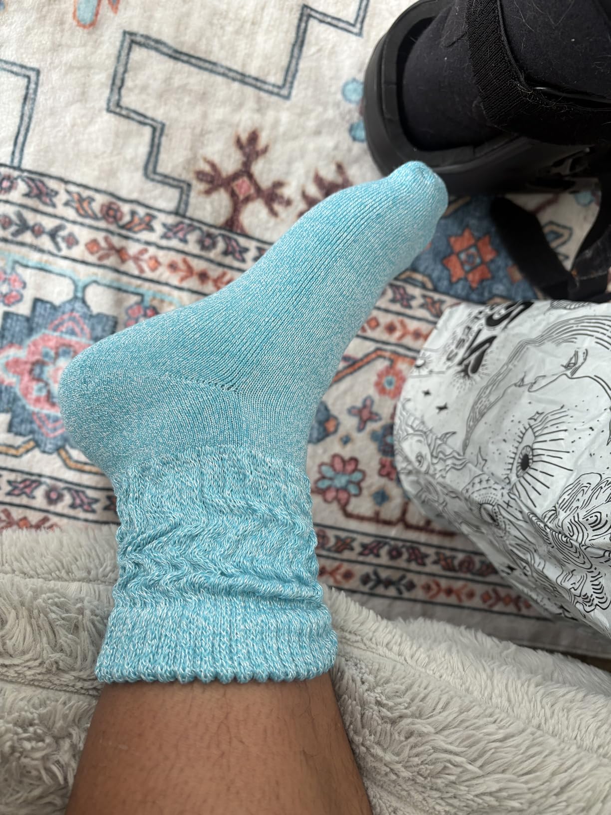 Pembrook Diabetic Socks for Women - 6 Pairs Cable Knit Viscose Bamboo Socks Woman, Non-Binding Top, Moisture-Wicking customer photo 1