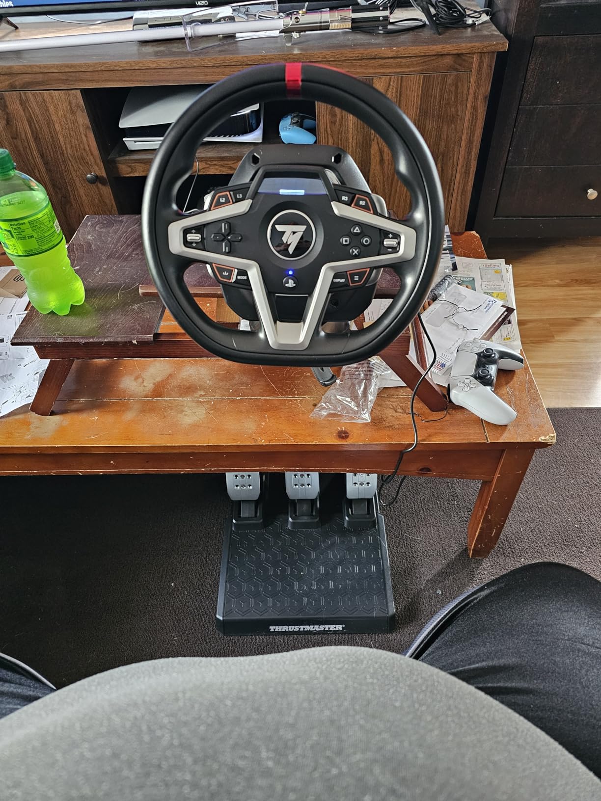 Thrustmaster T248R Racing Wheel & Magnetic Pedals for PS5, PS4 & PC - 3.1 Nm Hybrid Drive Force Feedback, Magnetic Paddle Shifters and Interactive LCD Display customer photo 2