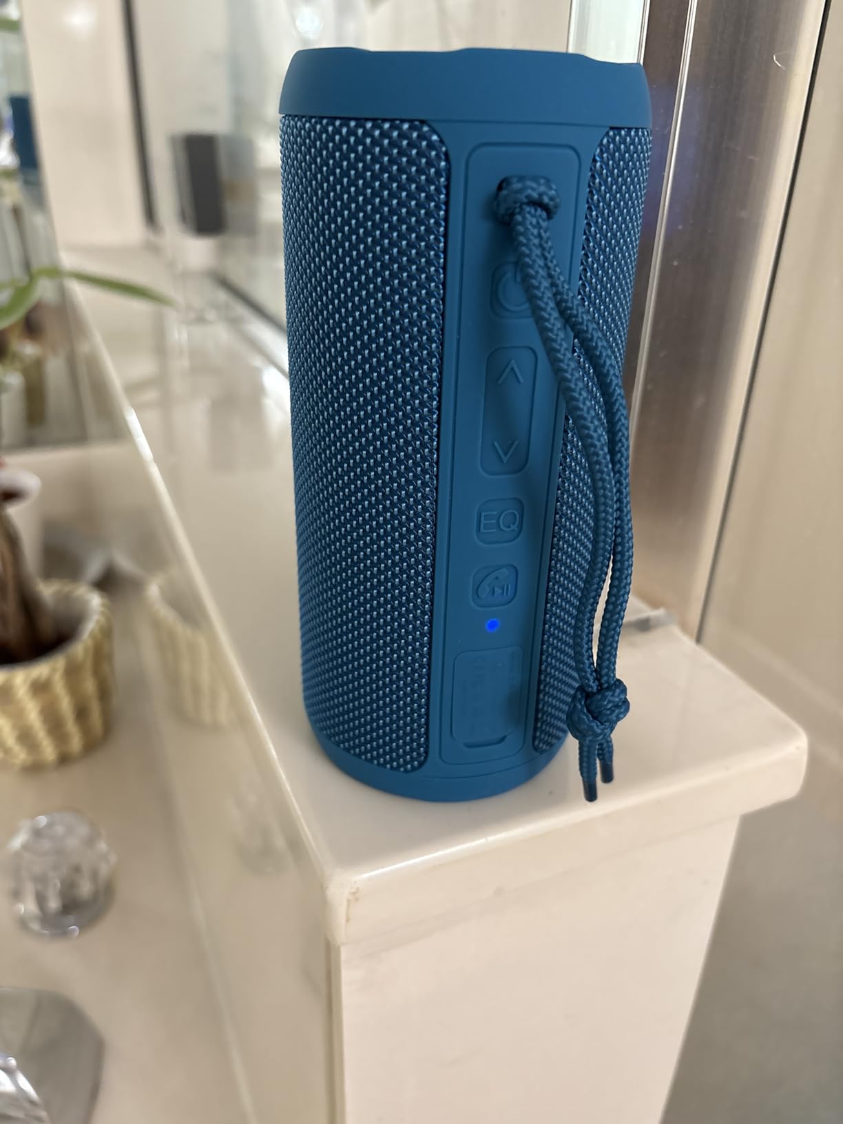 Ortizan Wireless Portable Bluetooth Speaker, IPX7 Waterproof, Dustproof and Rustproof, Powerful 24W Sound, Enhanced Bass, 30-Hour Battery, 360 Party Light, and Stereo Pairing (BT 5.3), Gifts - Blue customer photo 2
