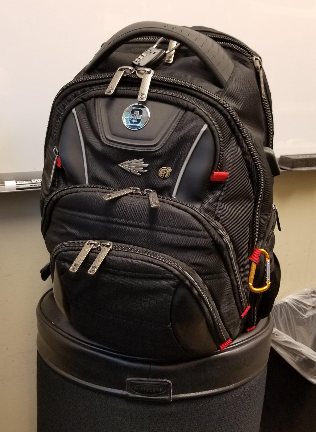 Swissdigital Design TSA Business Laptop Backpack for Men, Large Capacity Travel Backpack with Apple Find My Network and USB Charging Port Tech Backpacks Fits 17 Inch Computer Black| SD1643FB-01 customer photo 2
