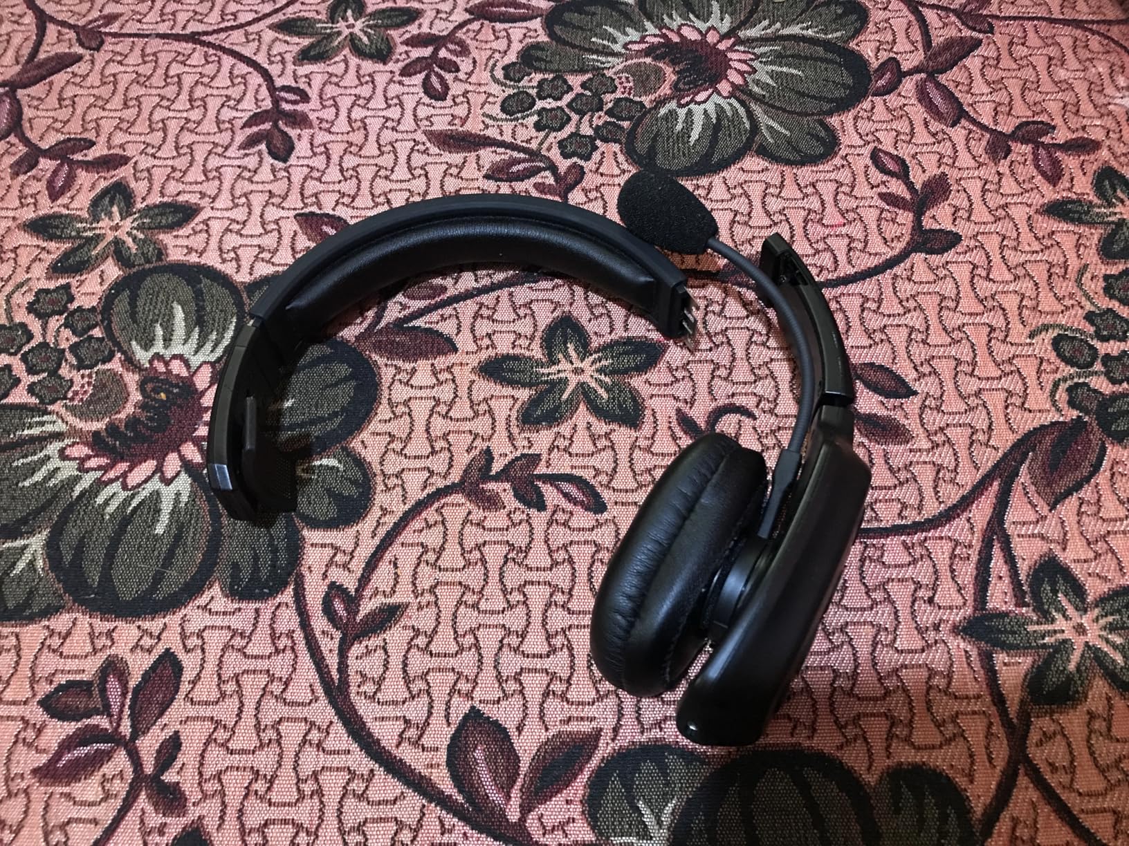 Bluetooth Headset, 60hrs Noise Canceling V5.2 Over Head Headphones, Single Ear Trucker Wireless Headset with Mic, Mute Button, Multipoint, for Phones PC Computer Truck Driver Office Work customer photo 2