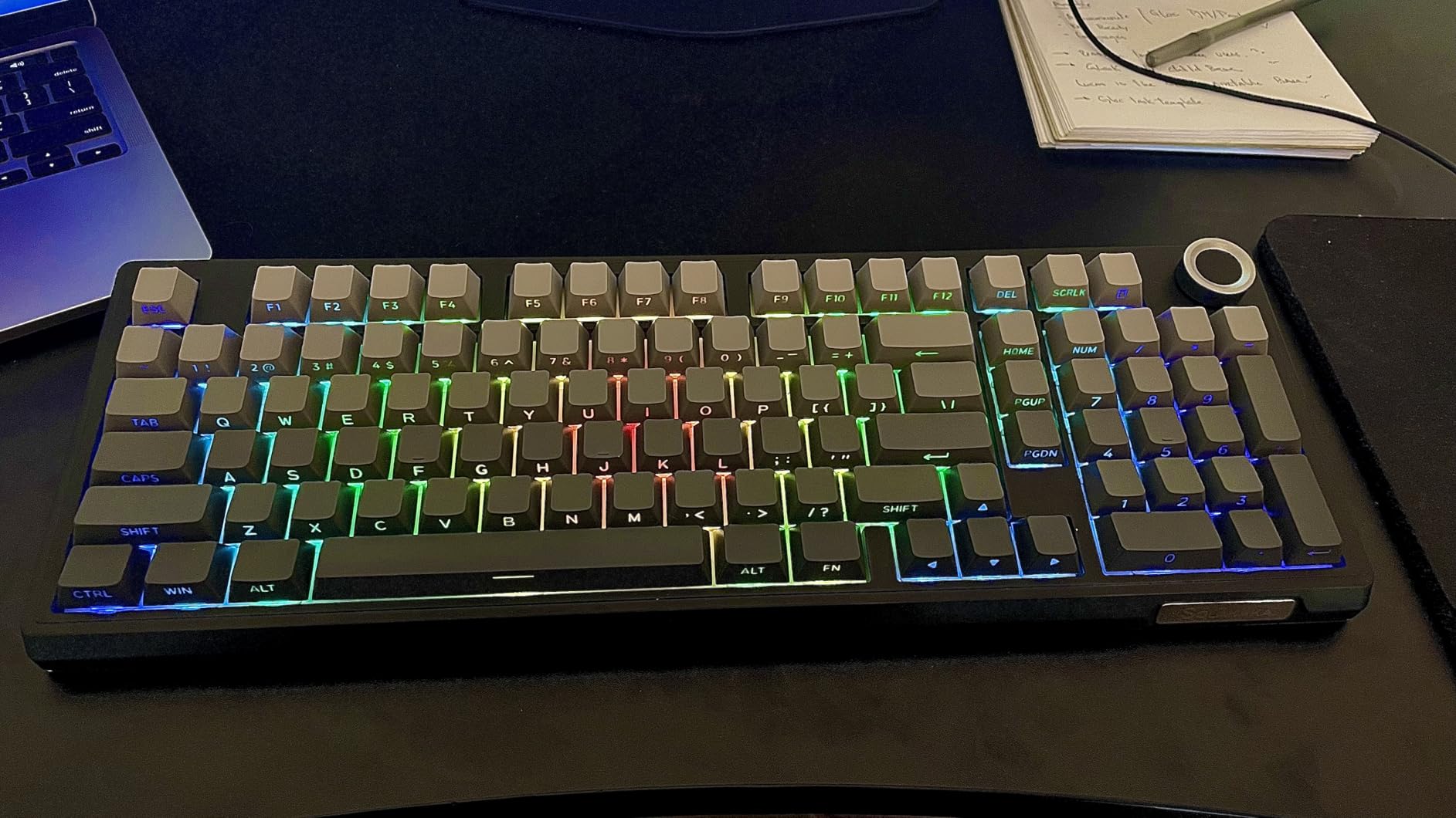 SOLAKAKA KI99 Pro 96% Wireless Mechanical Keyboard, RGB Gaming Keyboard, Hot-Swappable Pre-Lubed Switches, Gasket Structure Creamy Keyboards (Contour-Style White, Non-Silent Version) customer photo 1