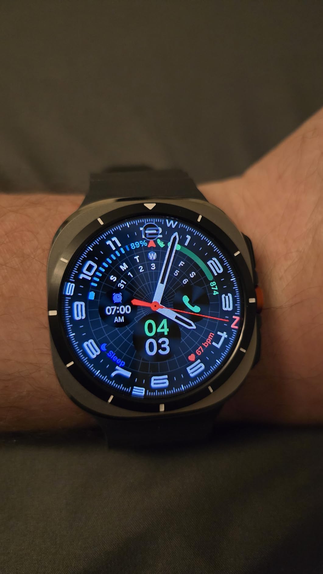 Samsung Galaxy Watch Ultra (2025) 47mm LTE Smartwatch, Titanium Casing, Advanced Sleep Coaching, Running Coach, Energy Score, Heart Rate Tracking, GPS, Titanium Silver customer photo 2